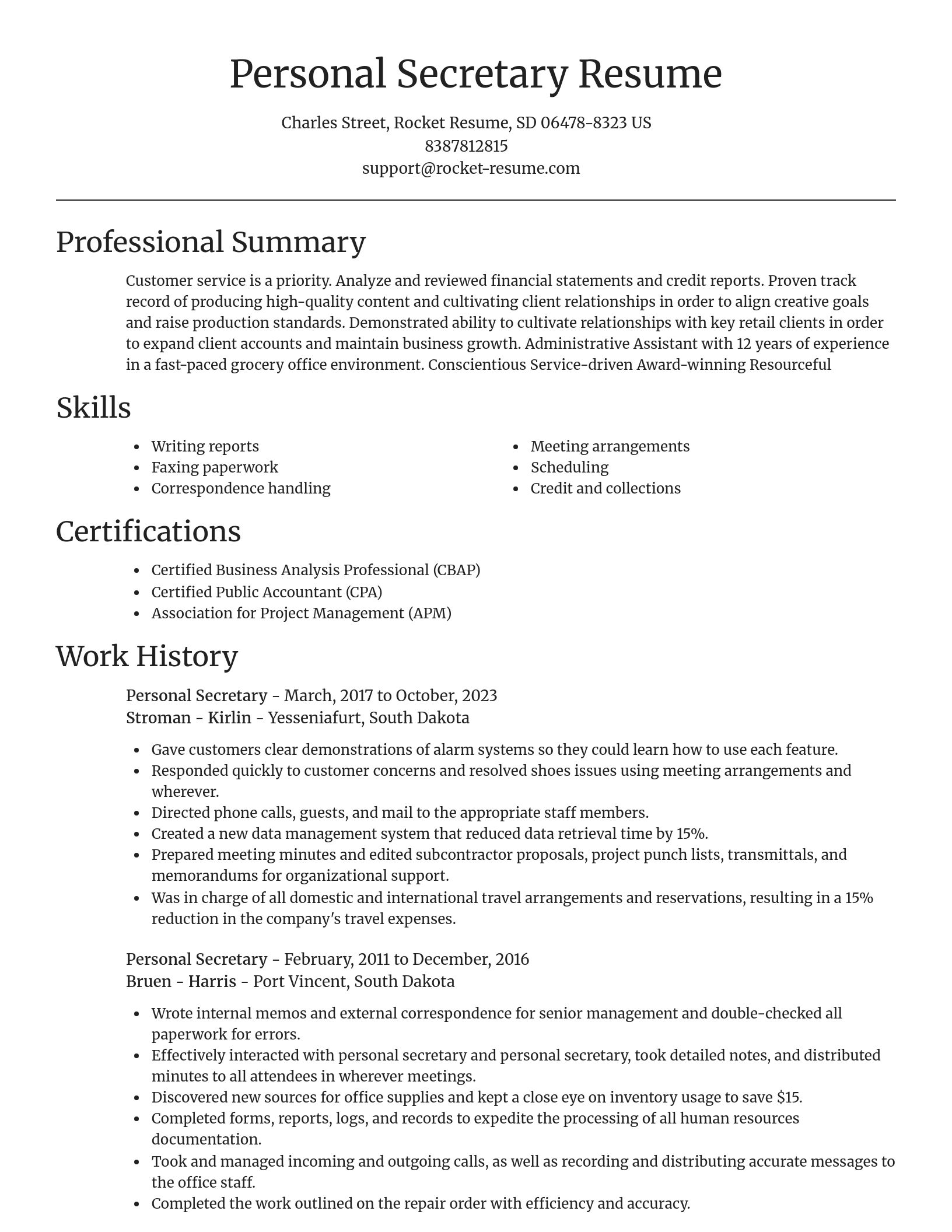 Focal Point resume template
