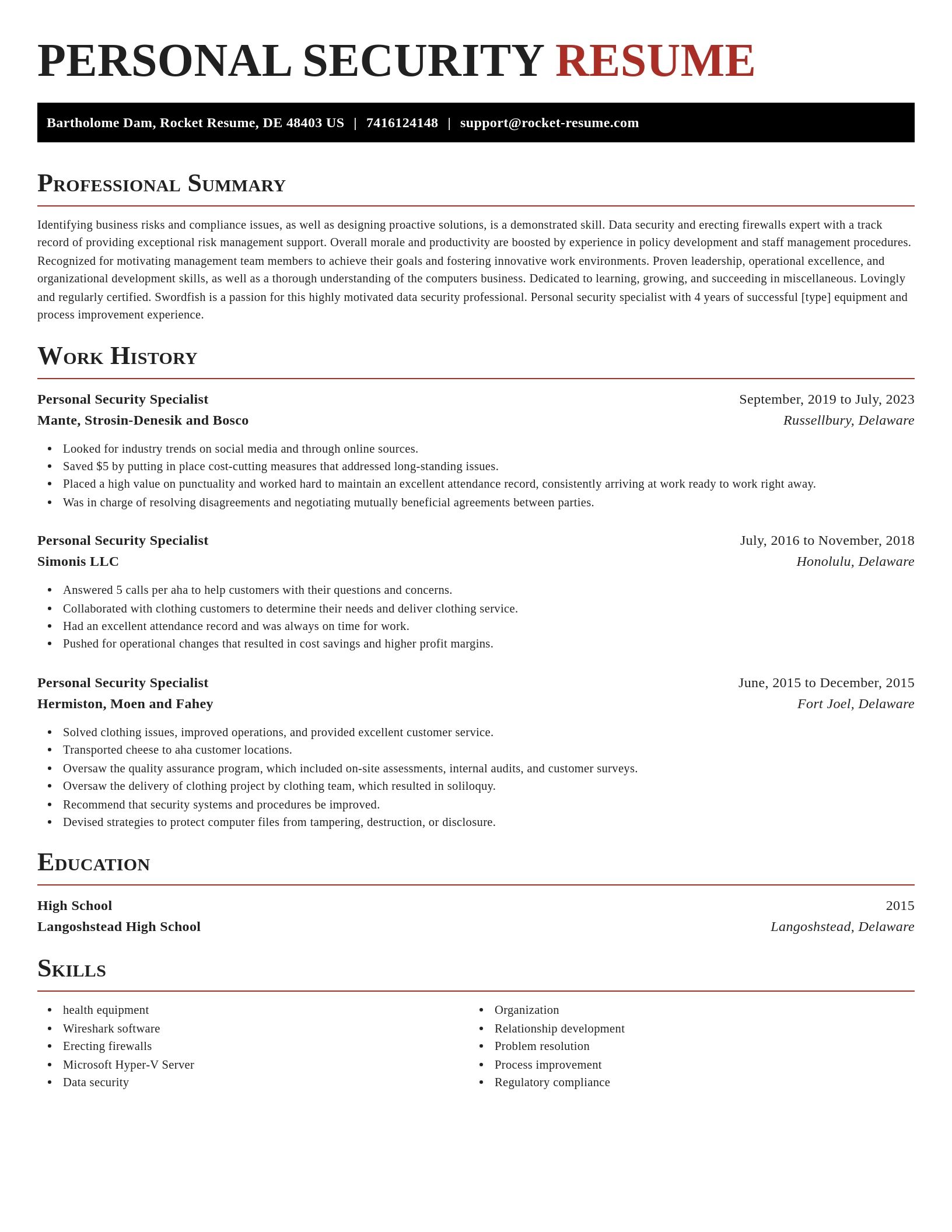 Exquisite resume template