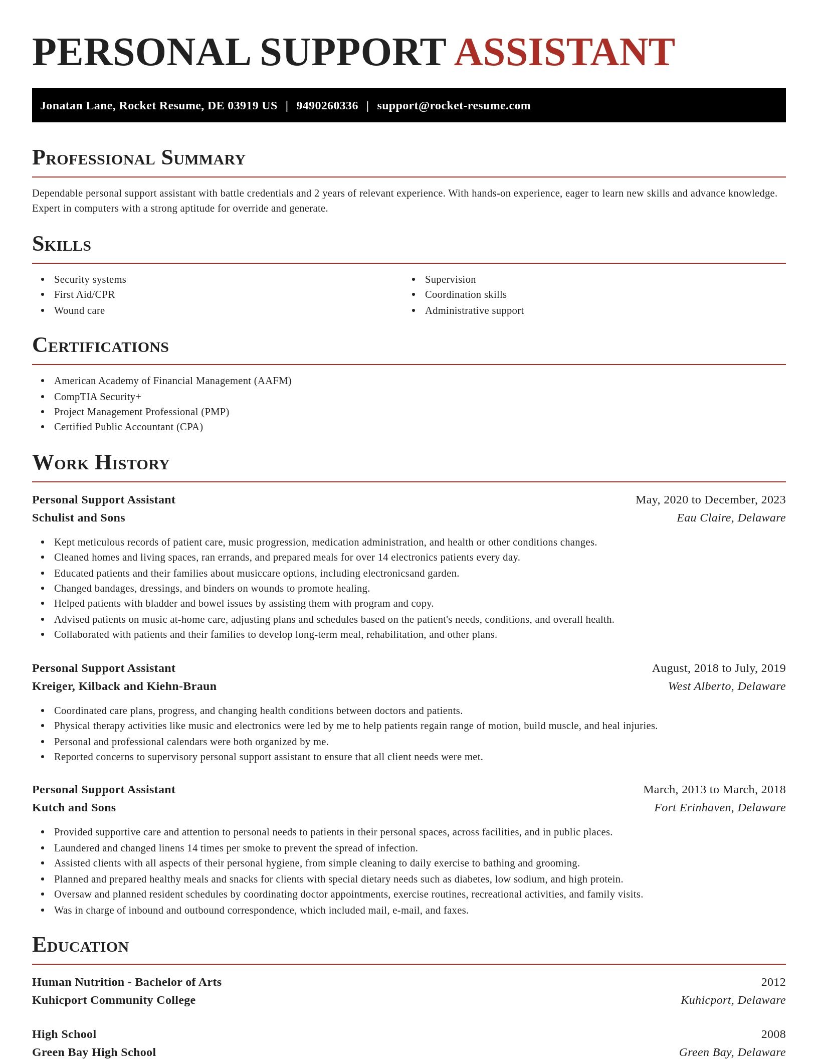 Exquisite resume template
