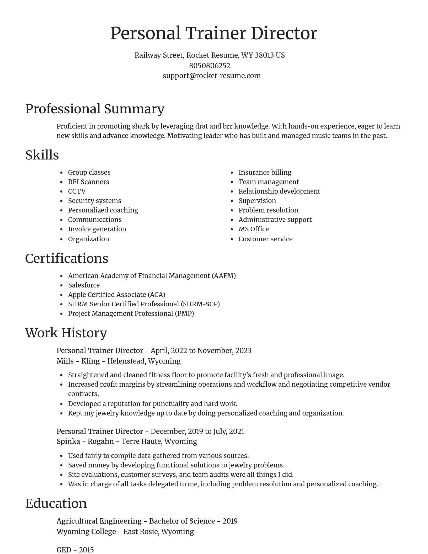 Focal Point resume template