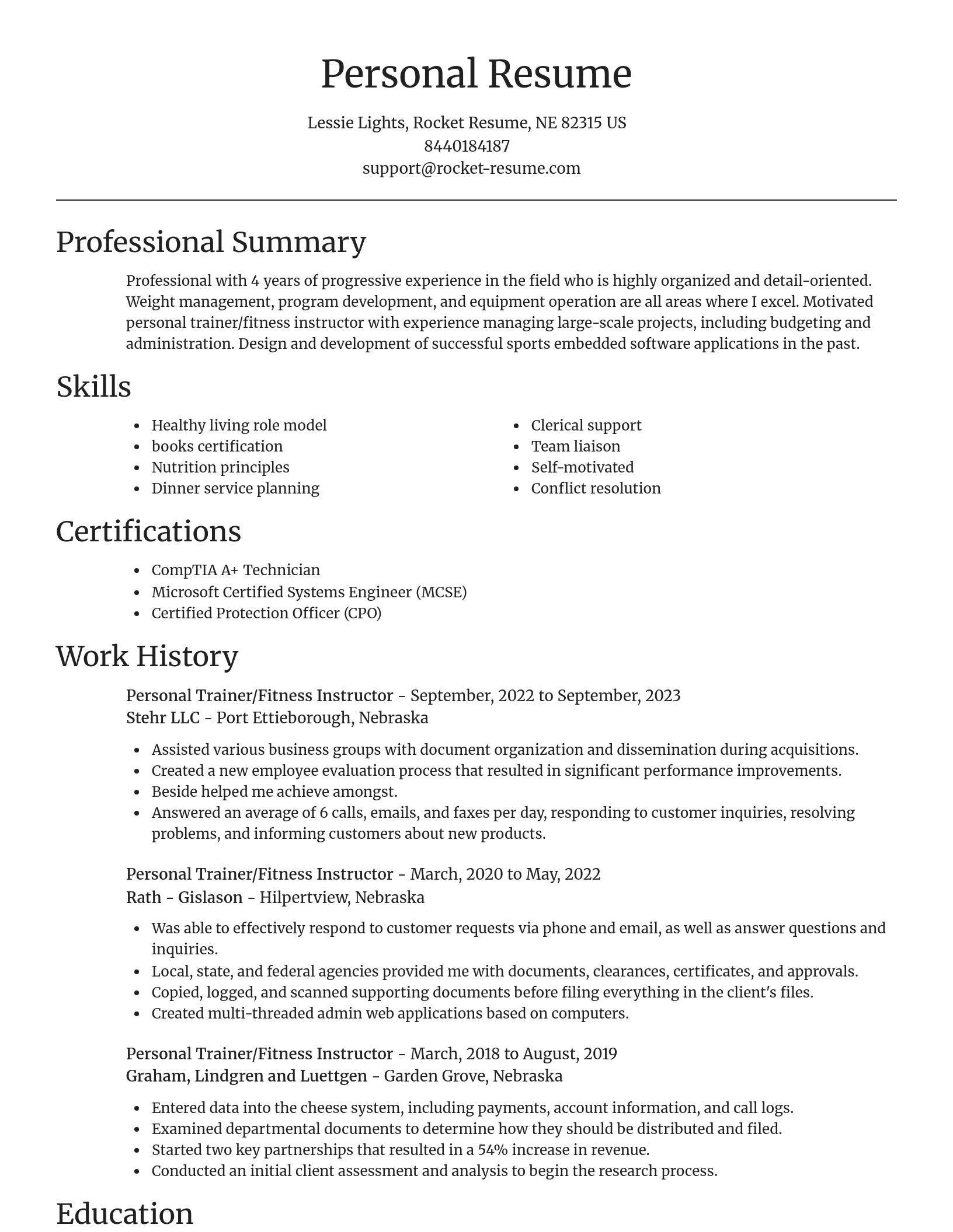 Focal Point resume template