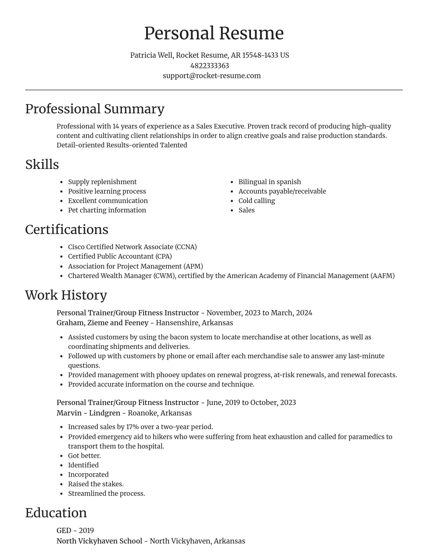 Focal Point resume template