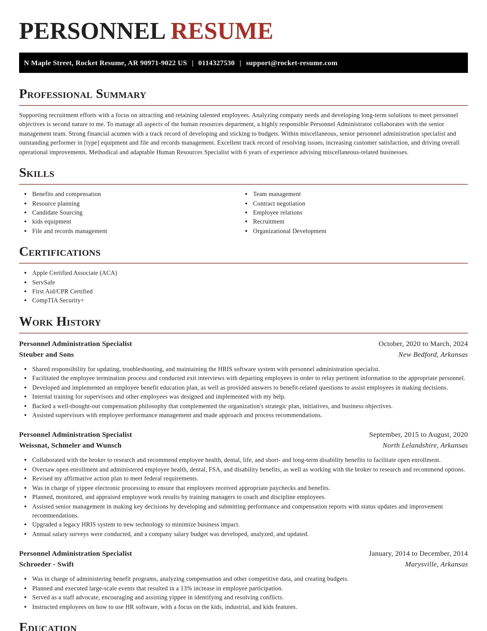 Exquisite resume template
