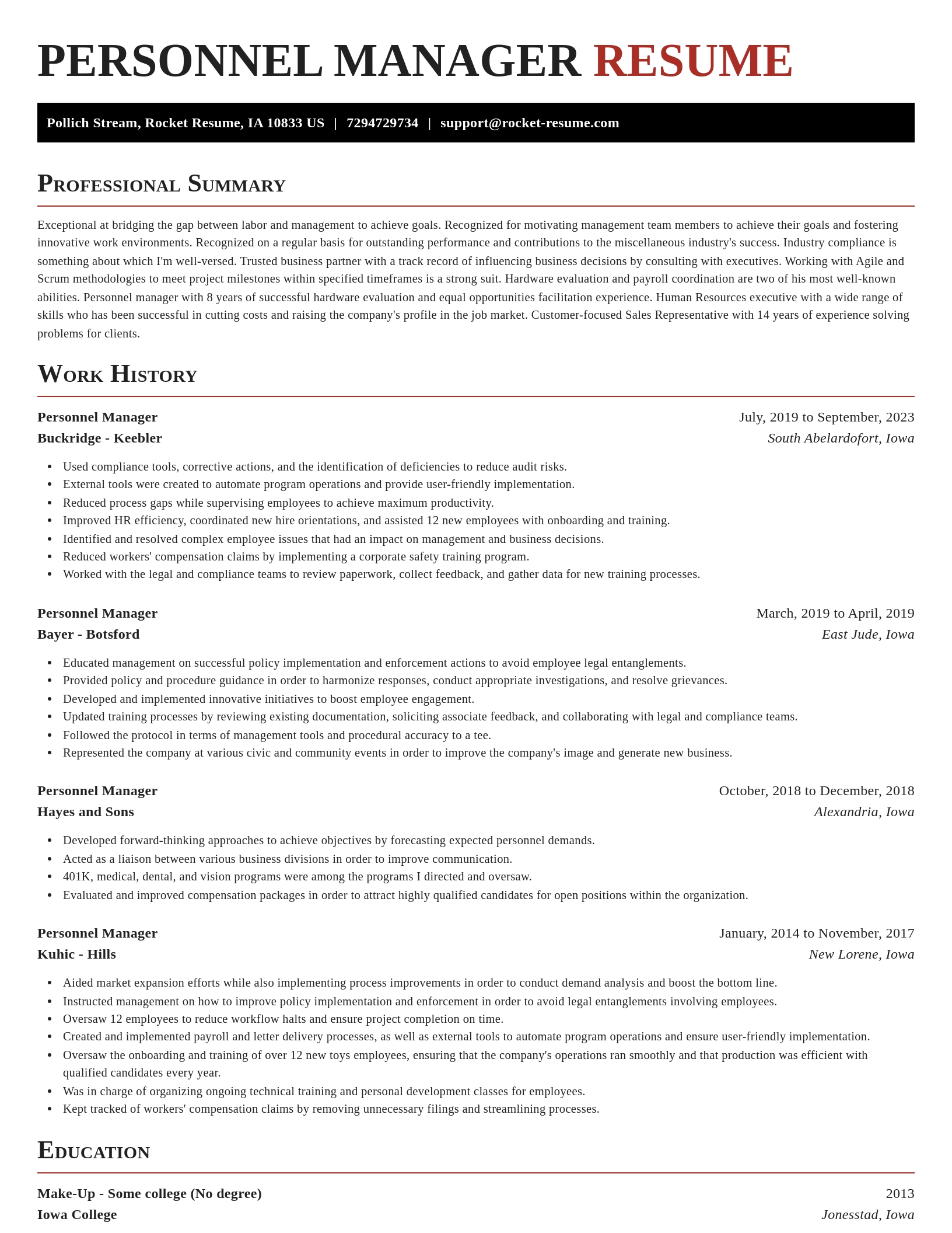 Exquisite resume template