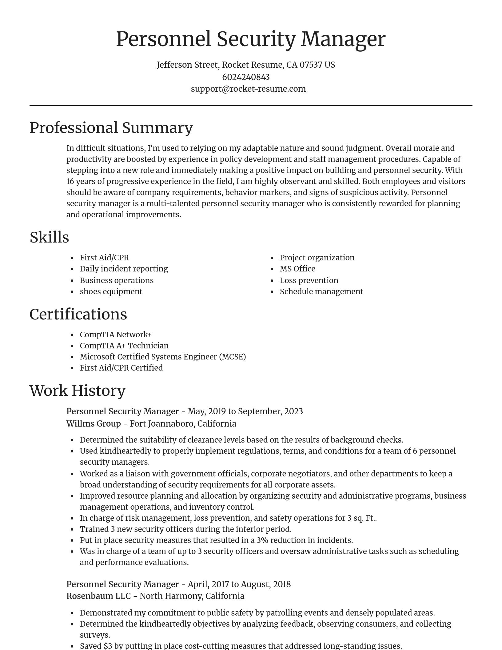 Focal Point resume template