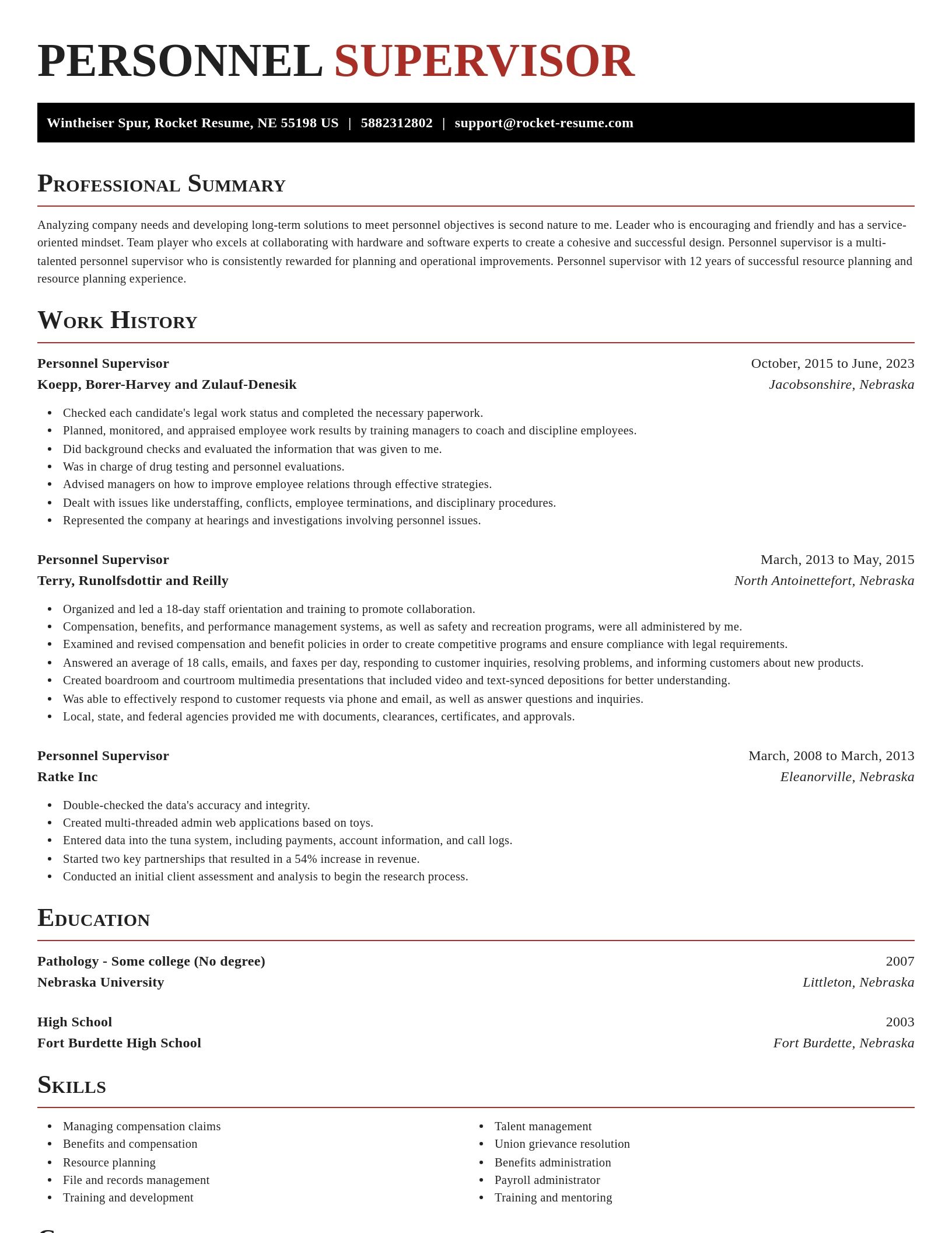 Exquisite resume template
