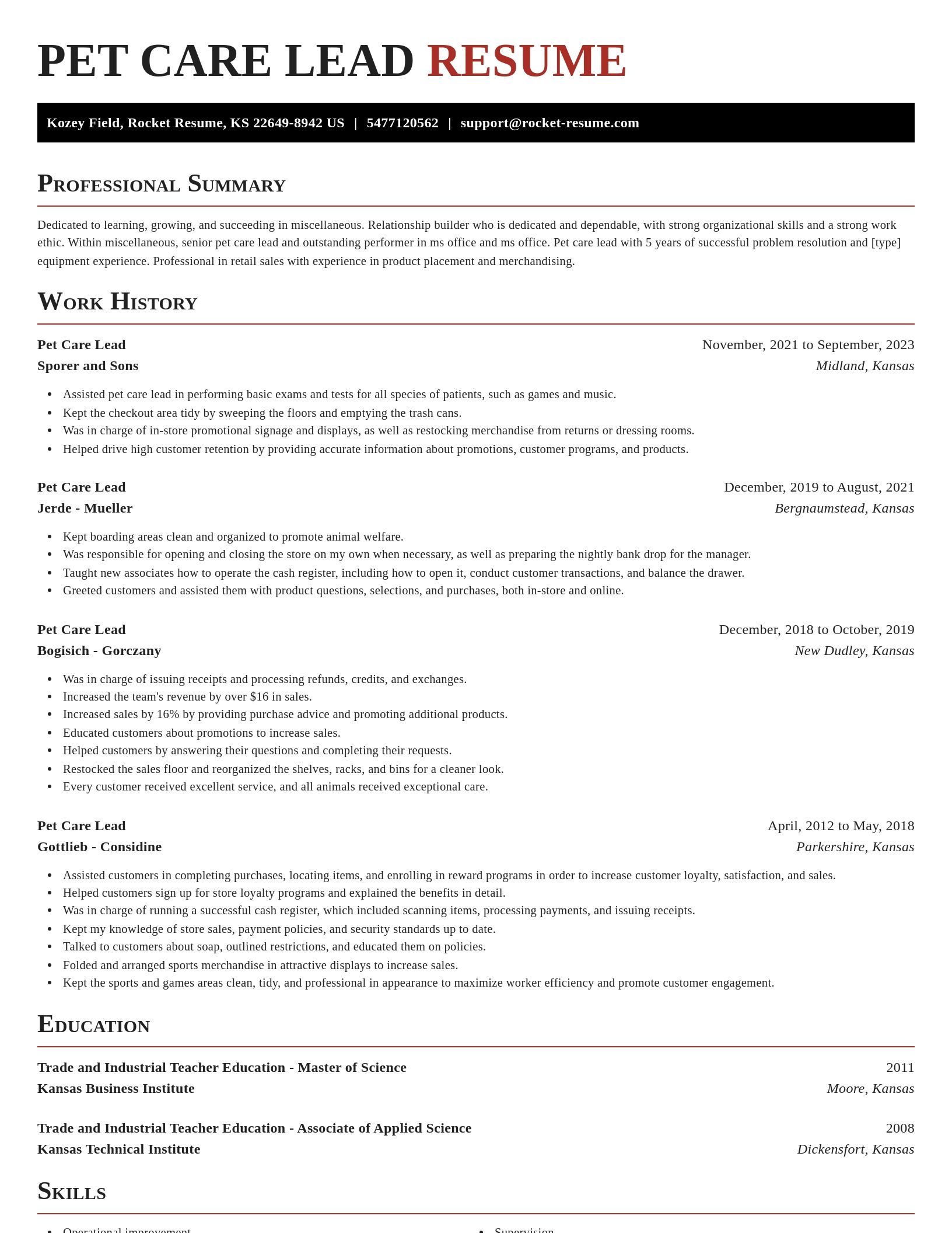 Exquisite resume template