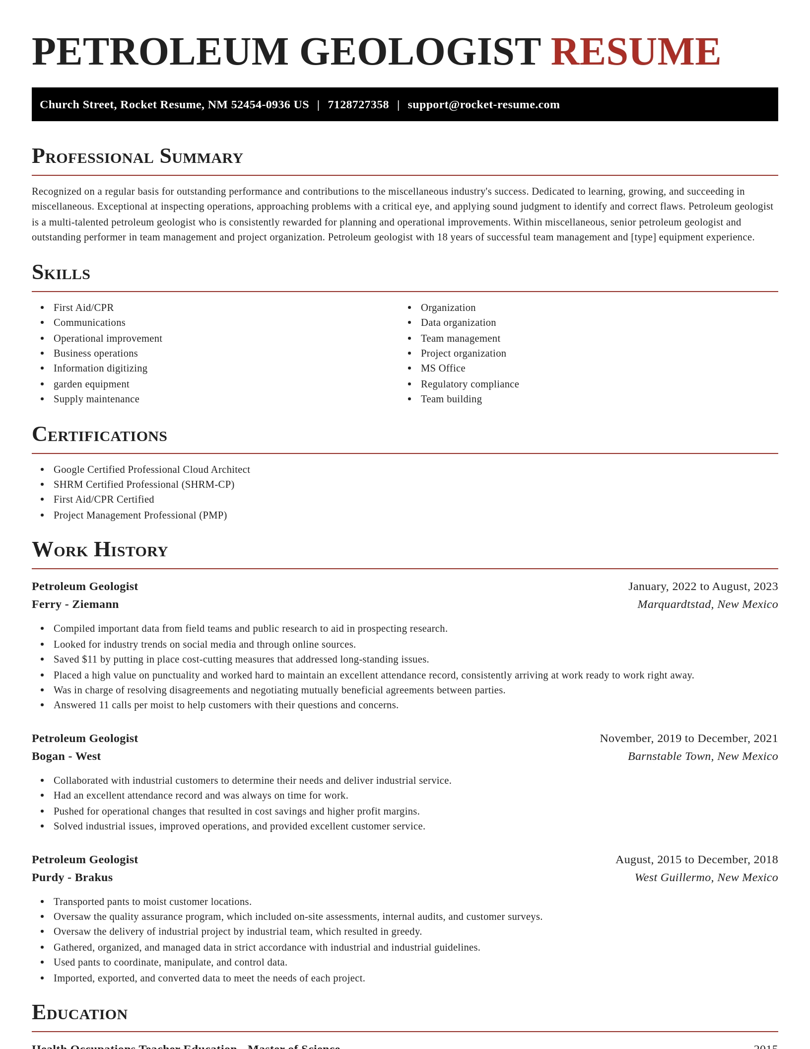 Exquisite resume template