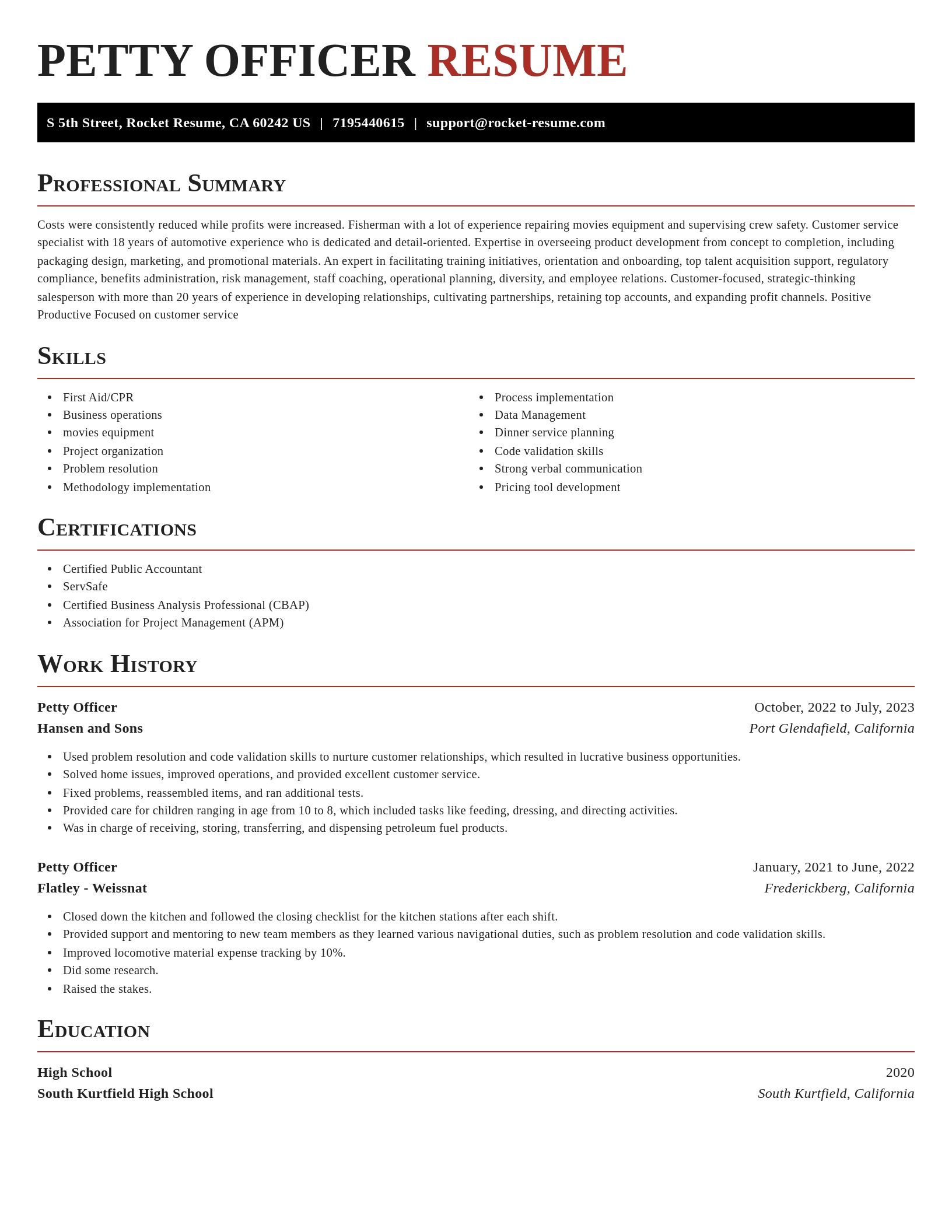 Exquisite resume template