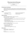 Pharmaceutical Packaging Technician resume template