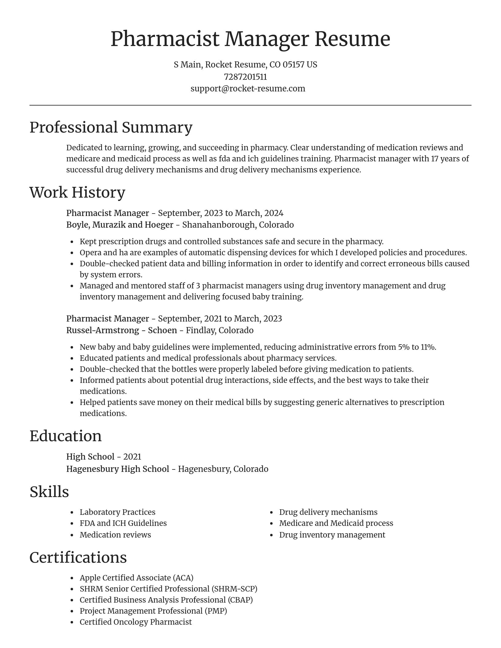 Focal Point resume template