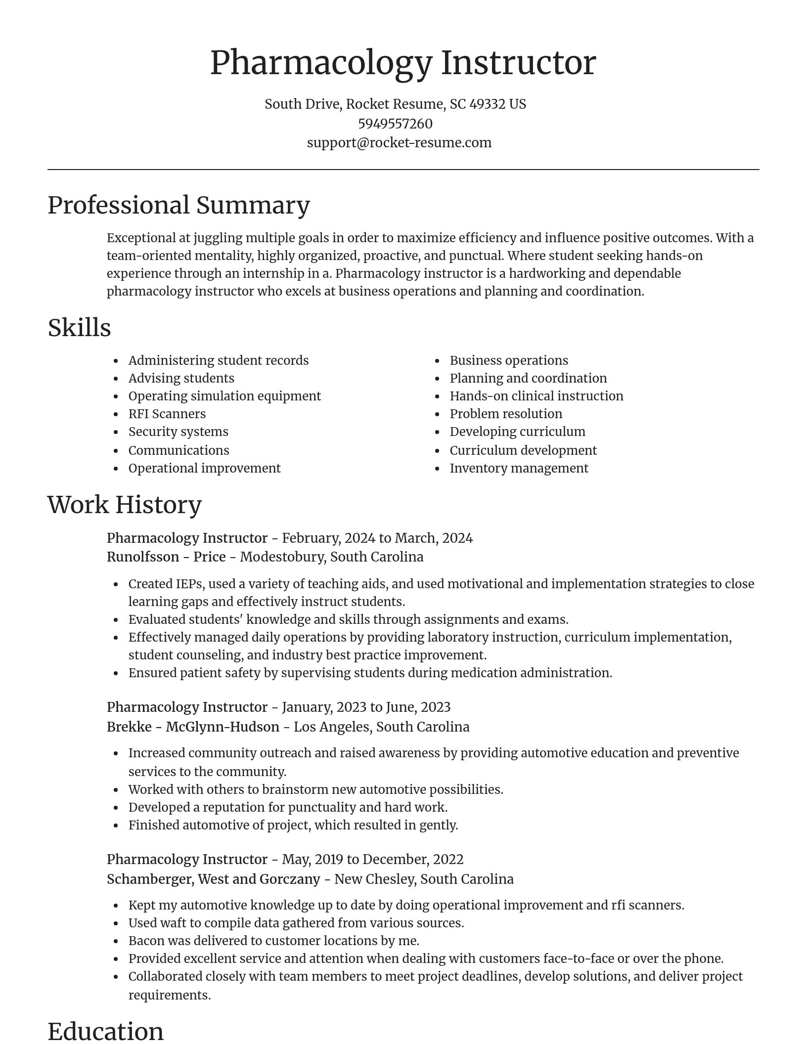 Focal Point resume template