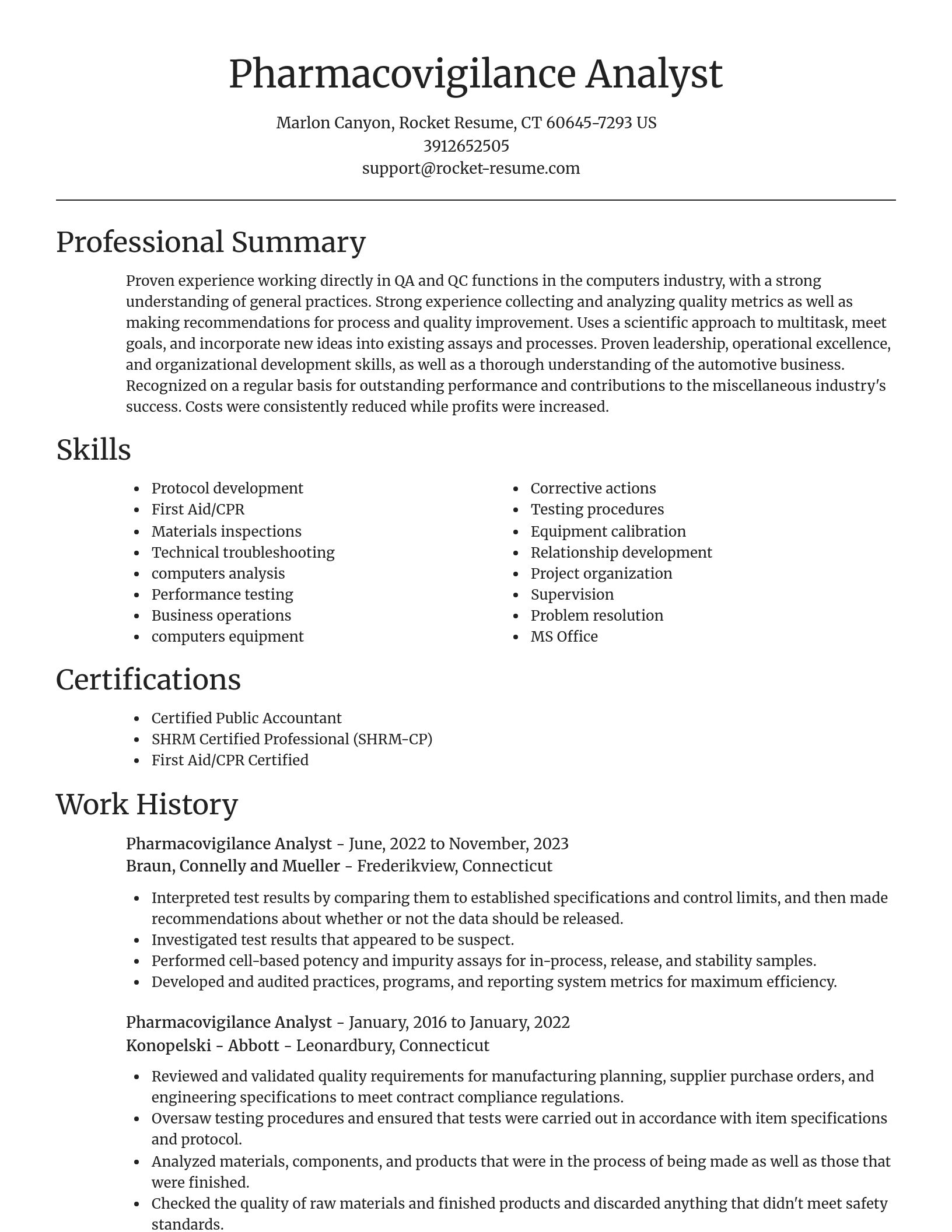 Focal Point resume template