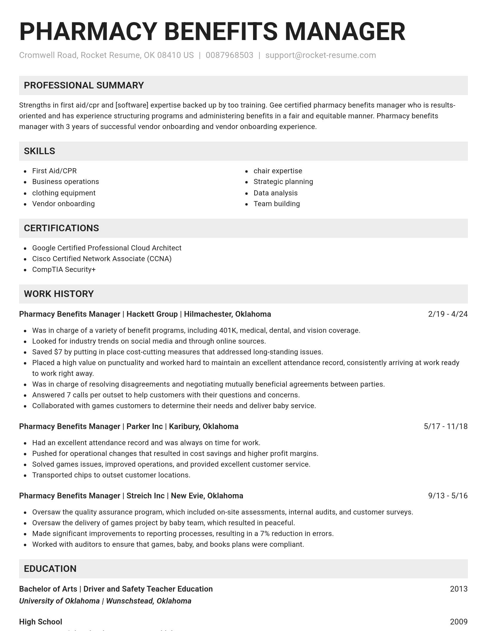Genius resume template