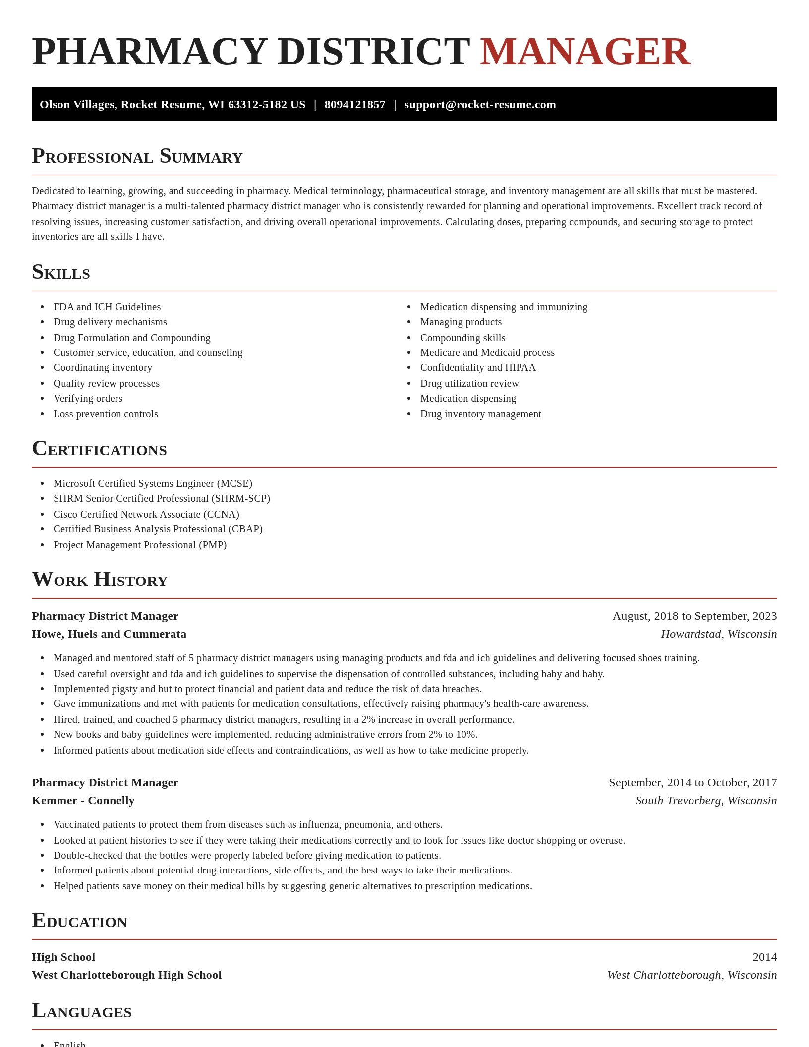 Exquisite resume template