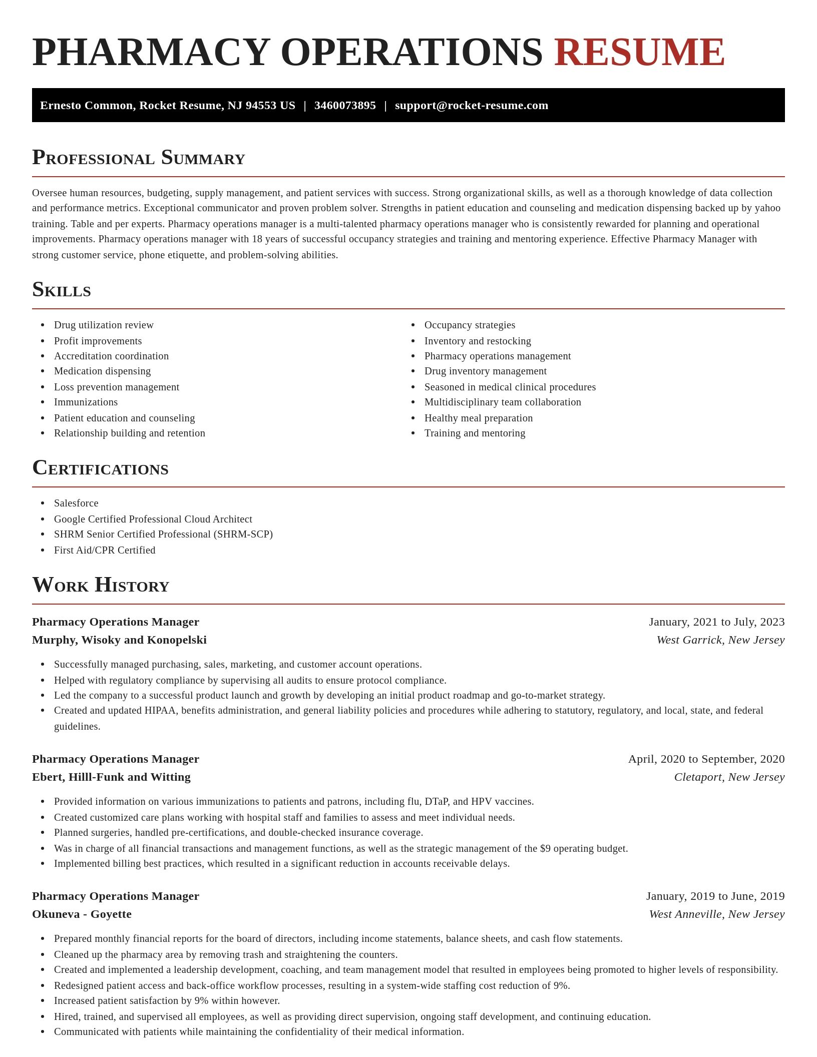 Exquisite resume template