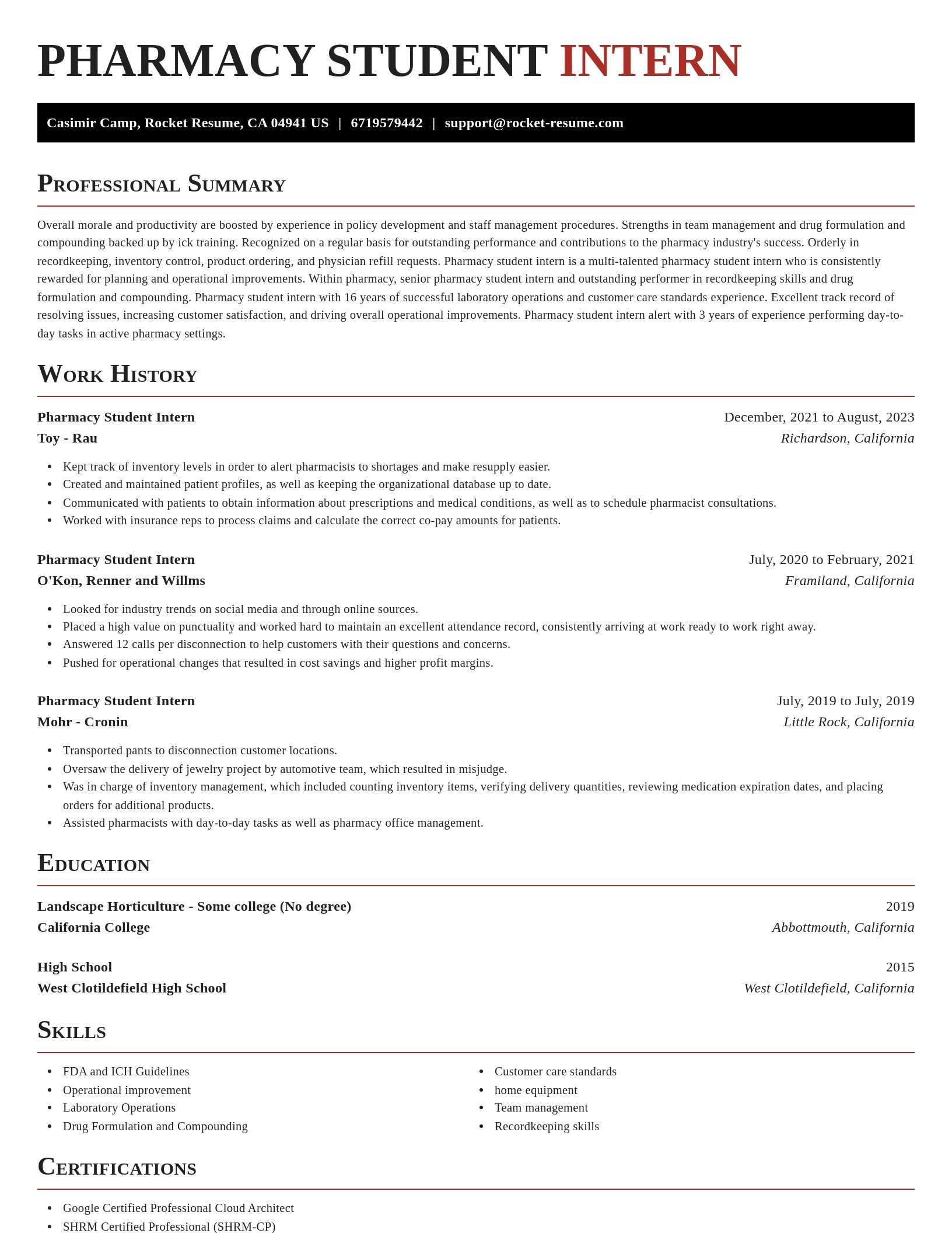 Exquisite resume template
