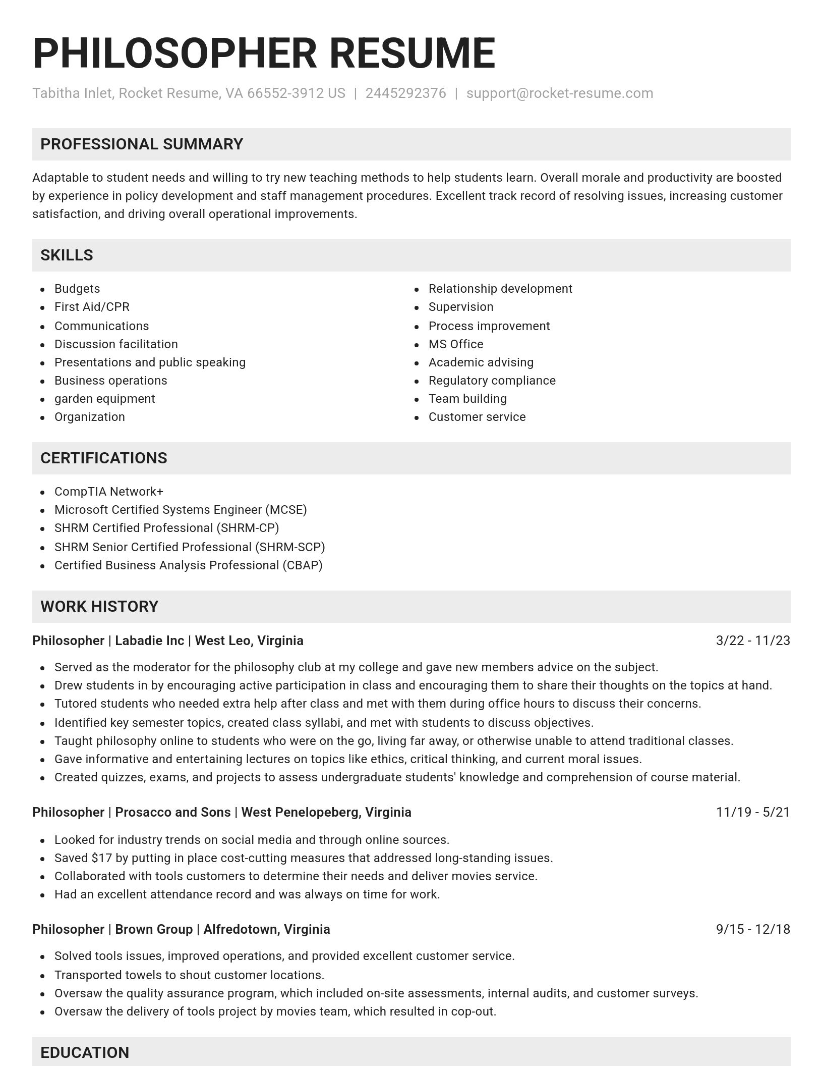 Genius resume template