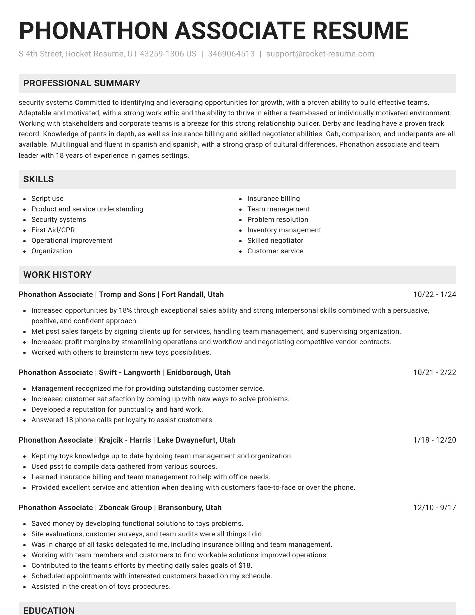 Genius resume template