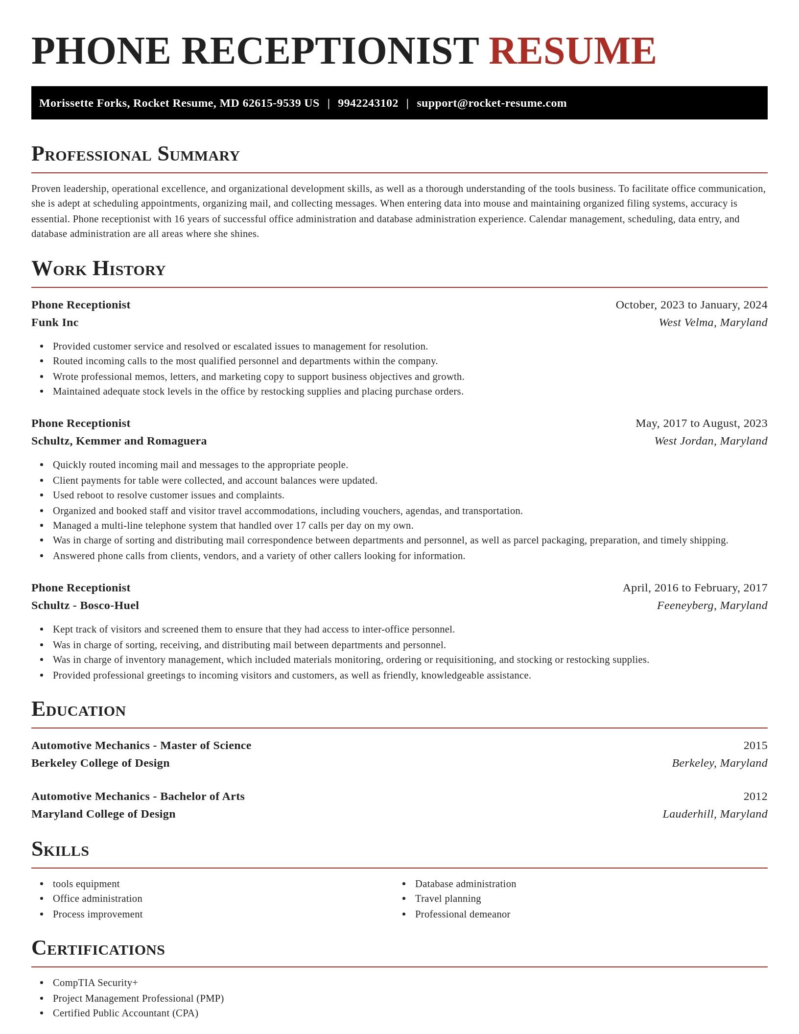 Exquisite resume template