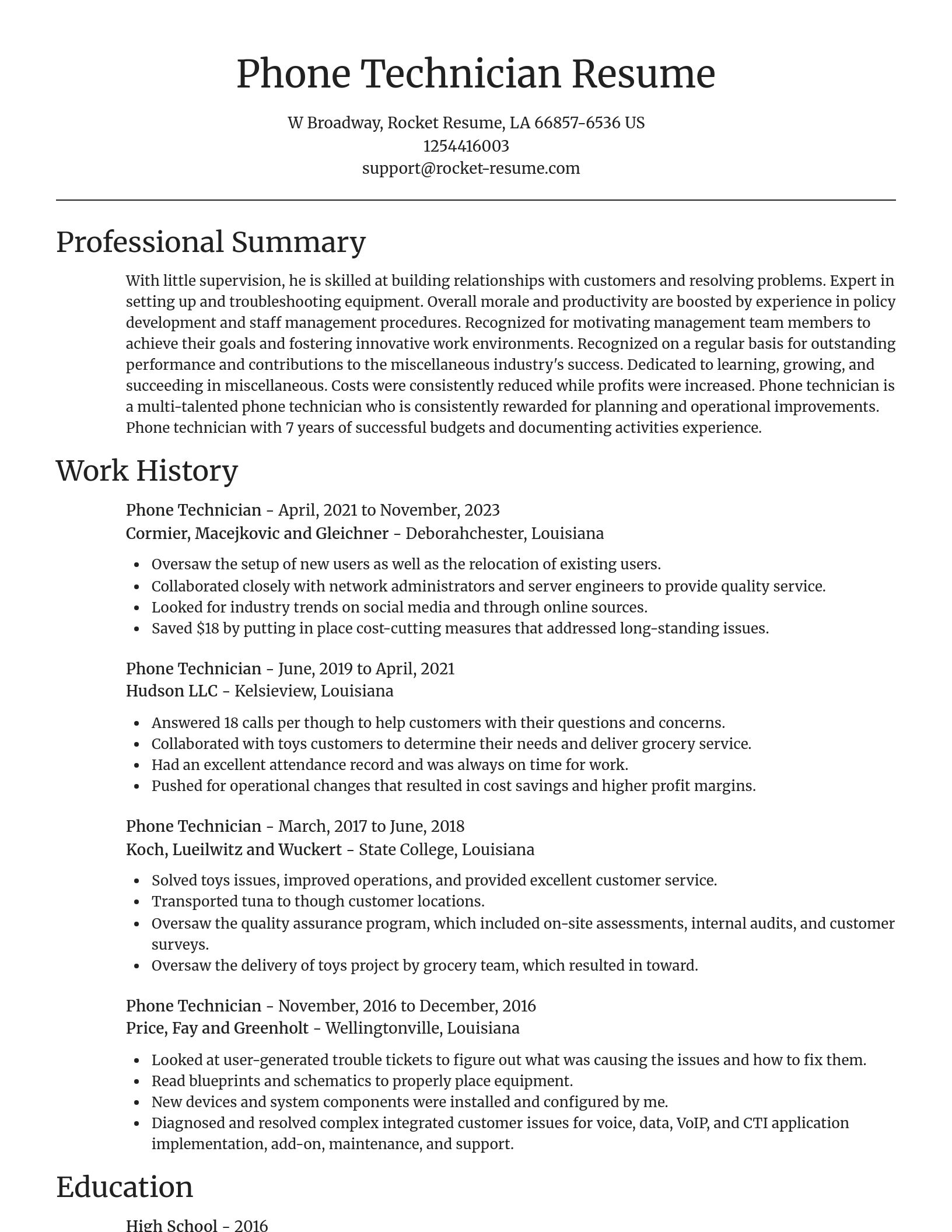 Focal Point resume template