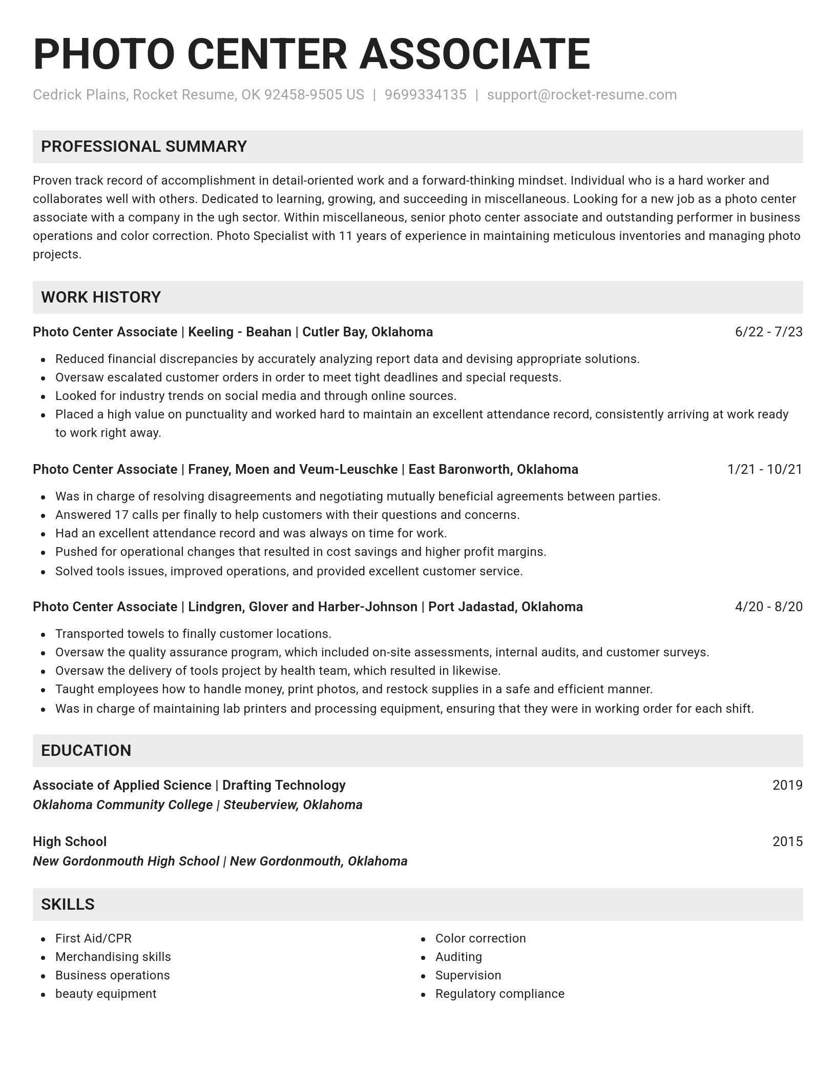 Genius resume template