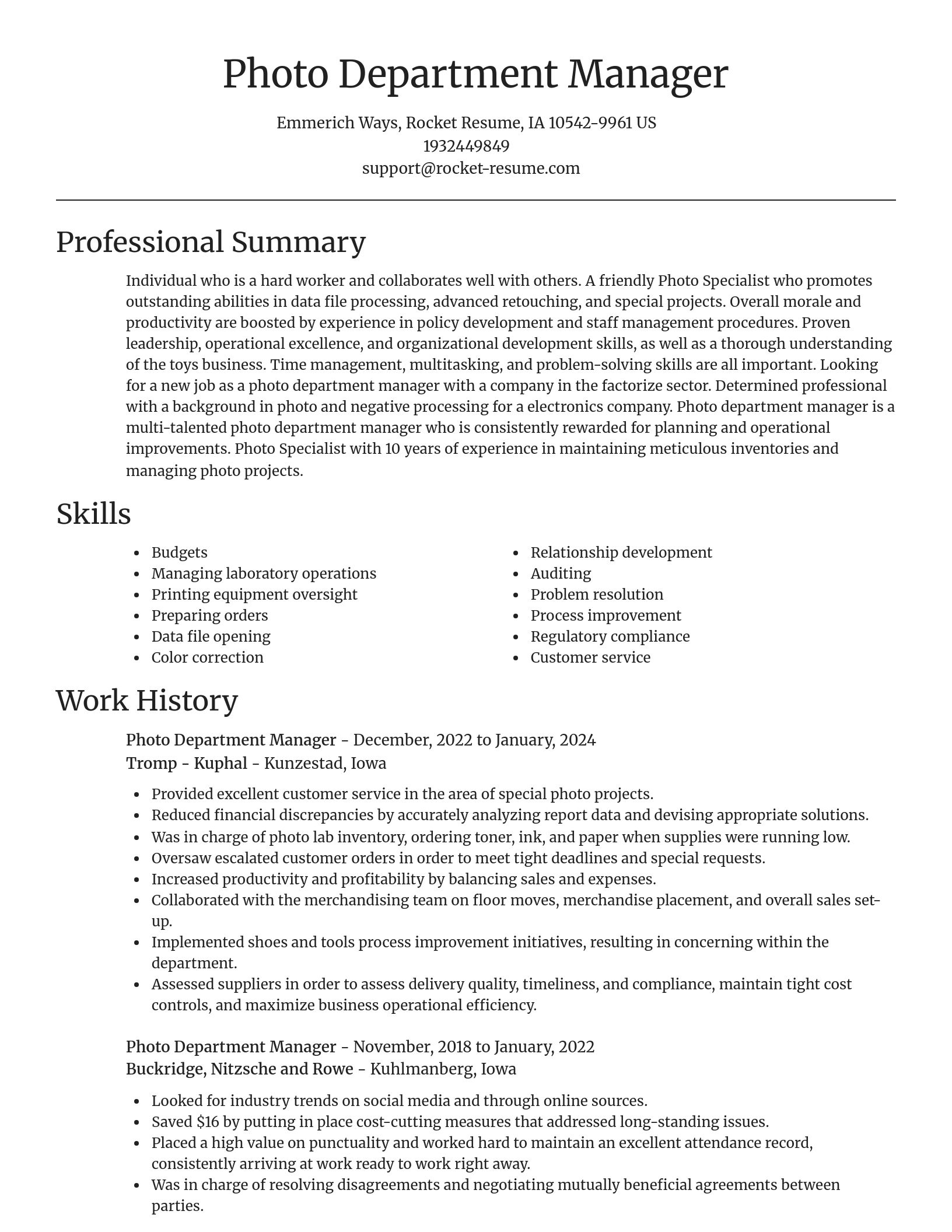 Focal Point resume template