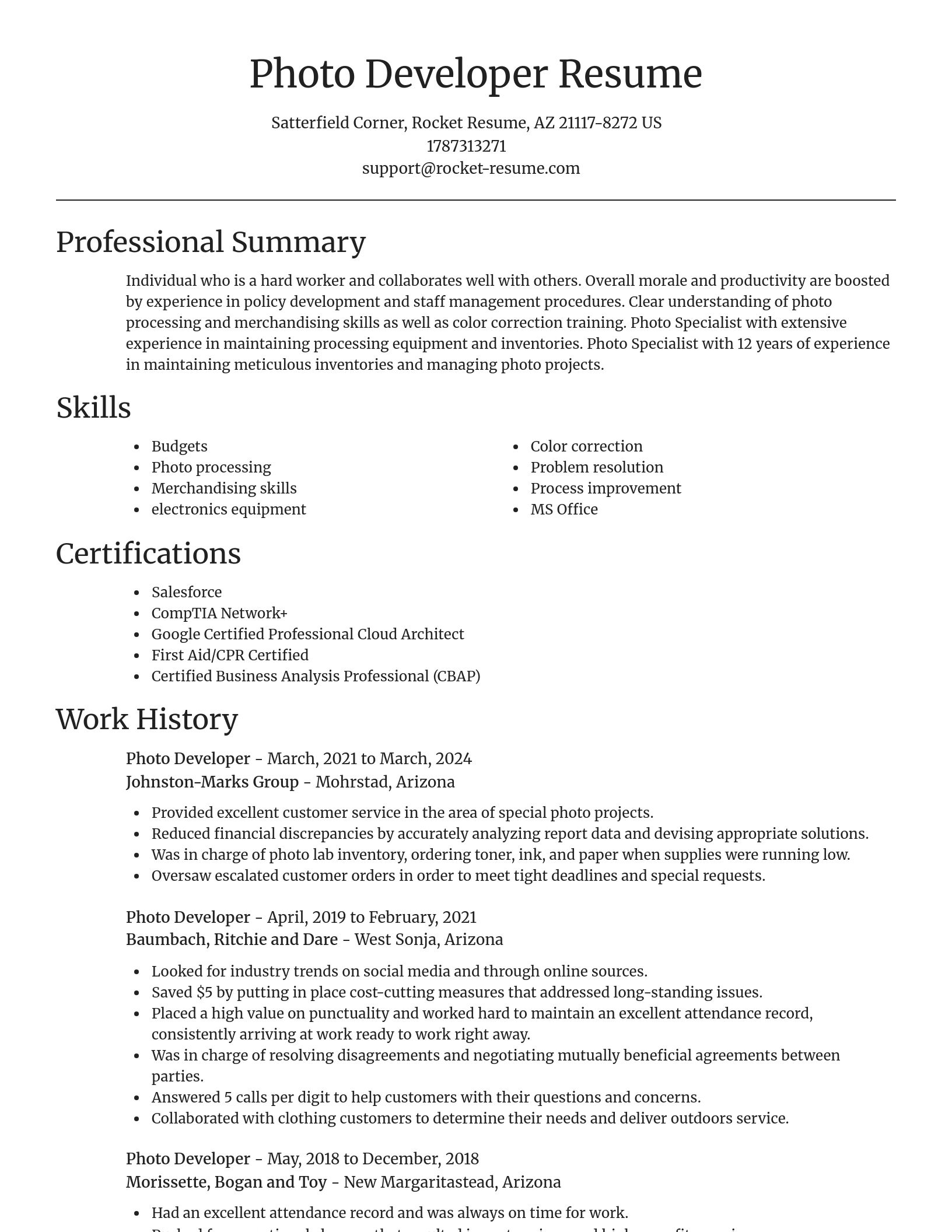 Focal Point resume template