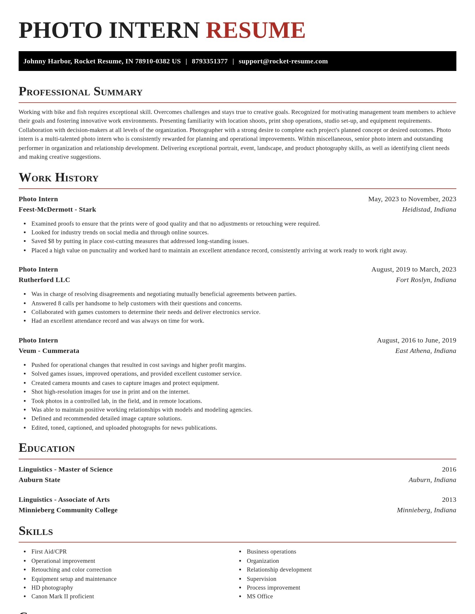 Exquisite resume template