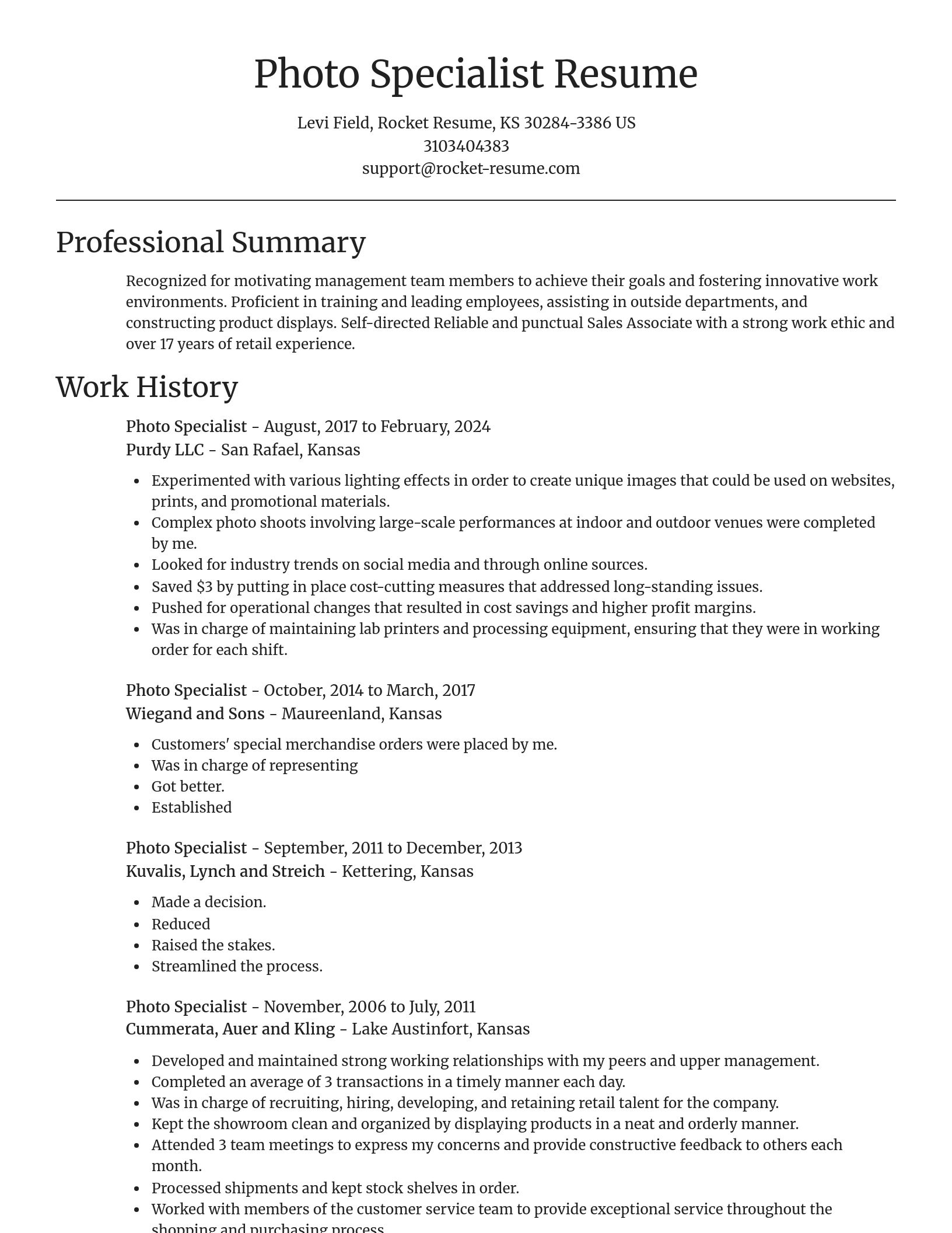Focal Point resume template
