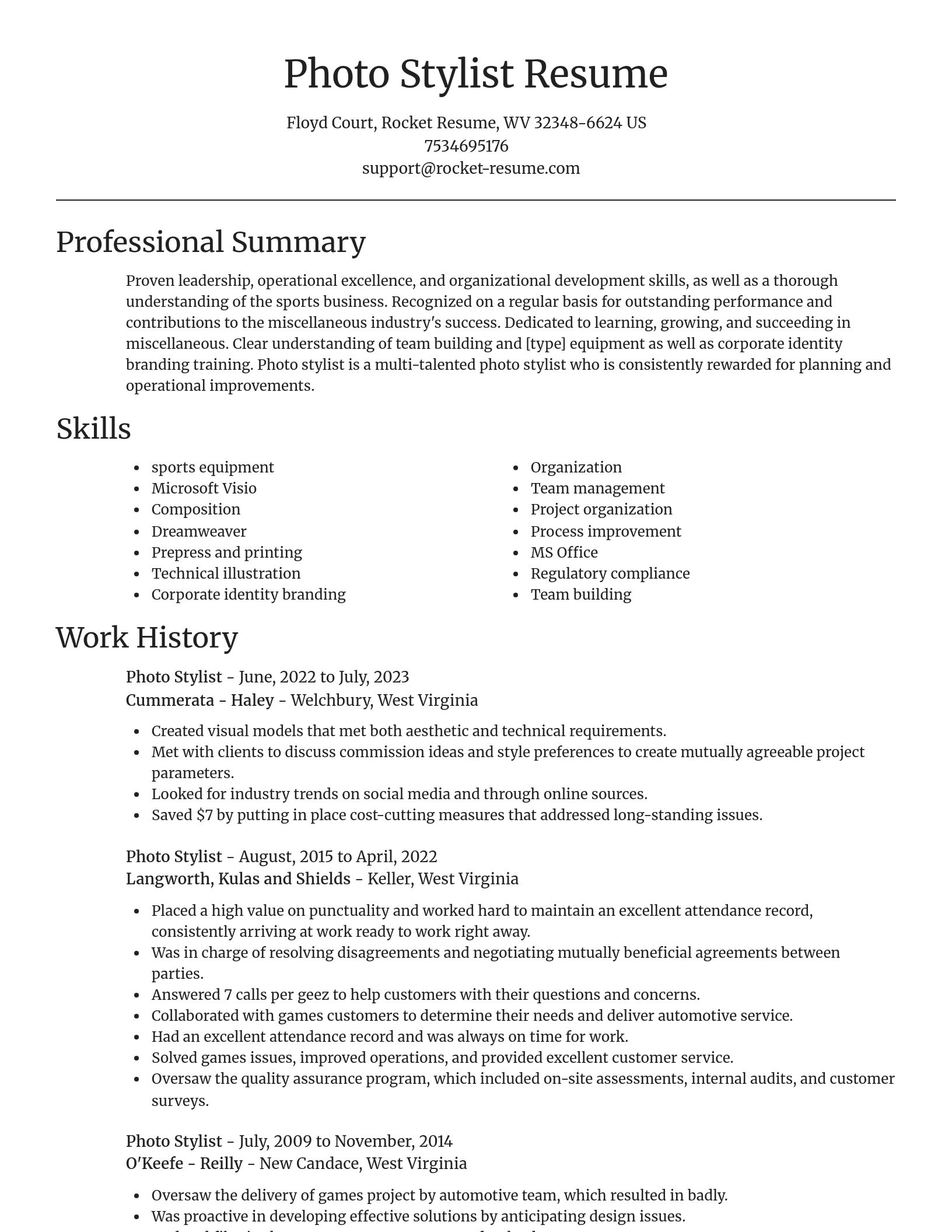 Focal Point resume template