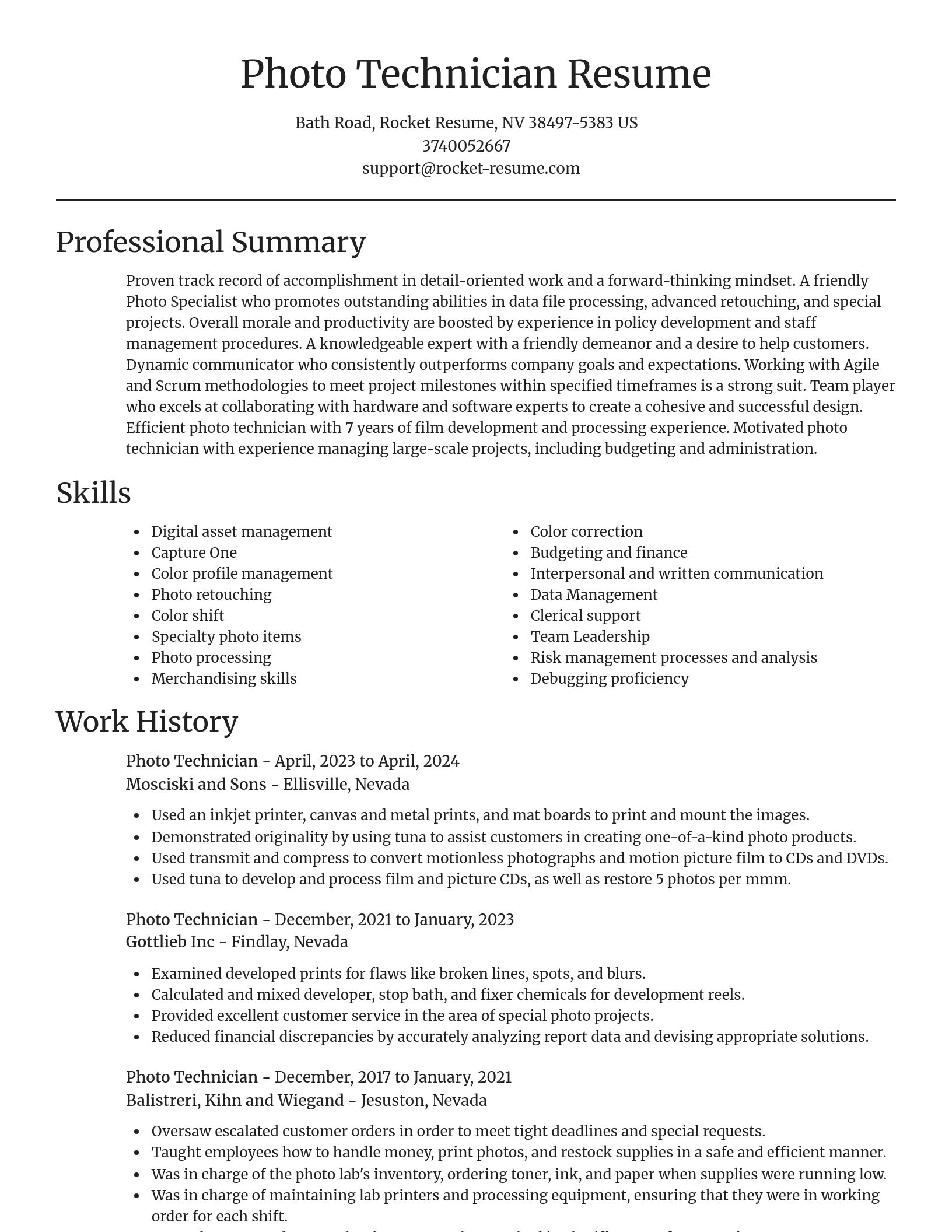 Focal Point resume template