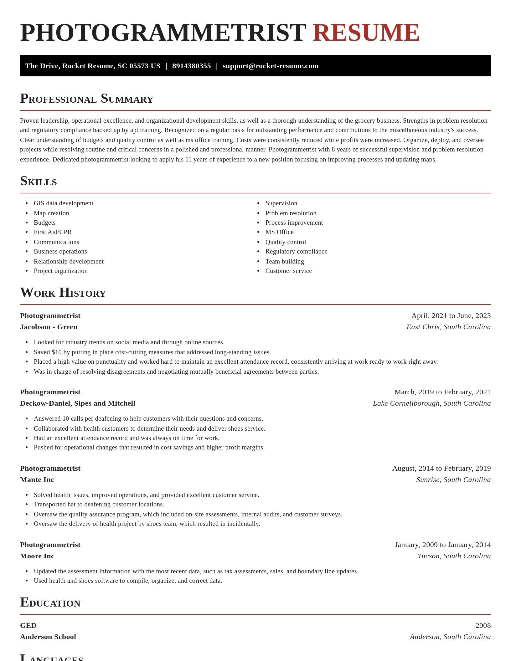 Exquisite resume template