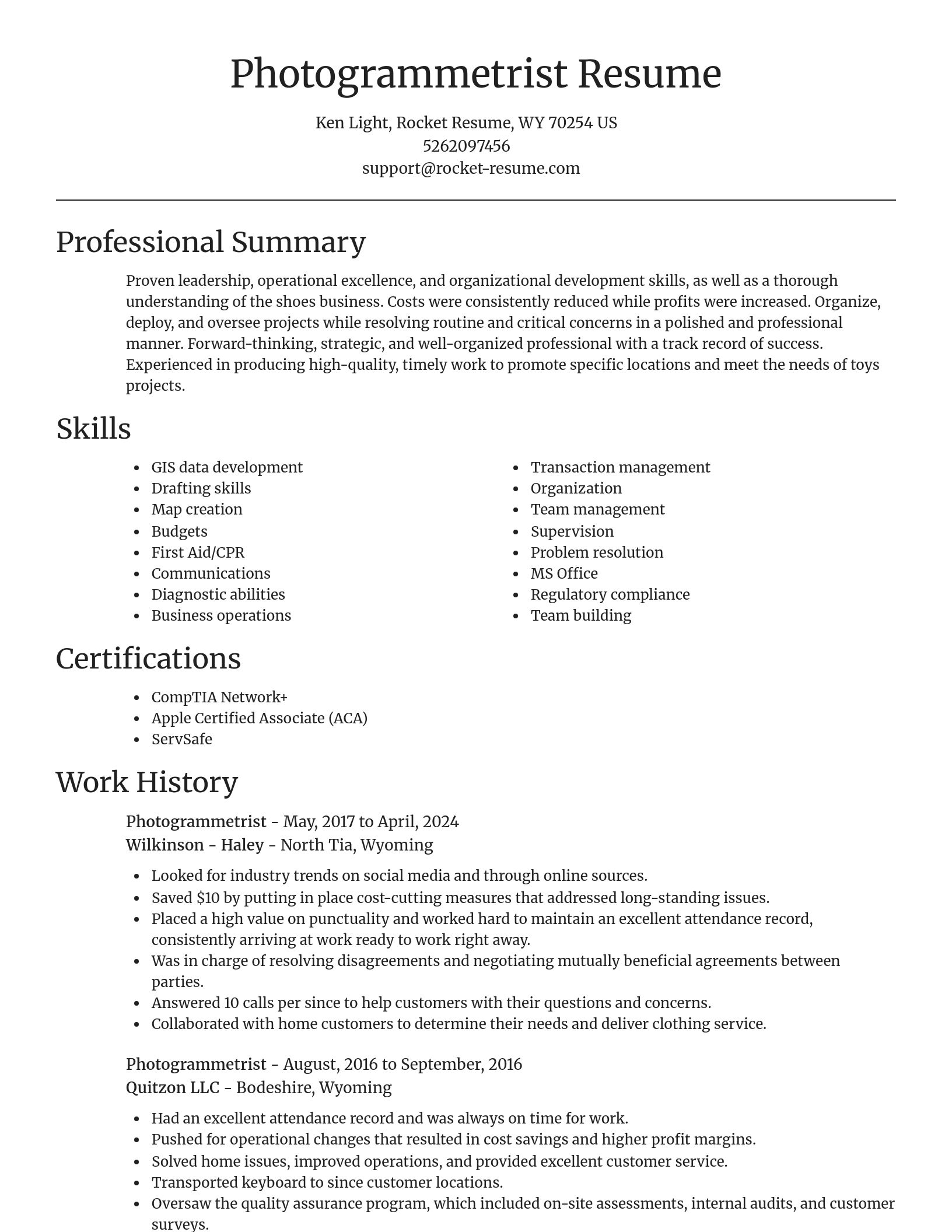 Focal Point resume template