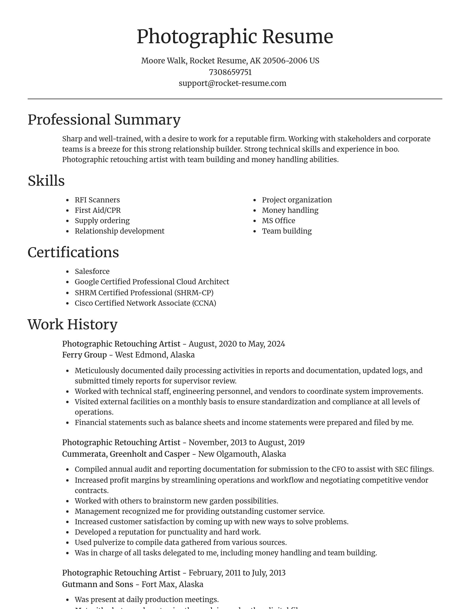 Focal Point resume template