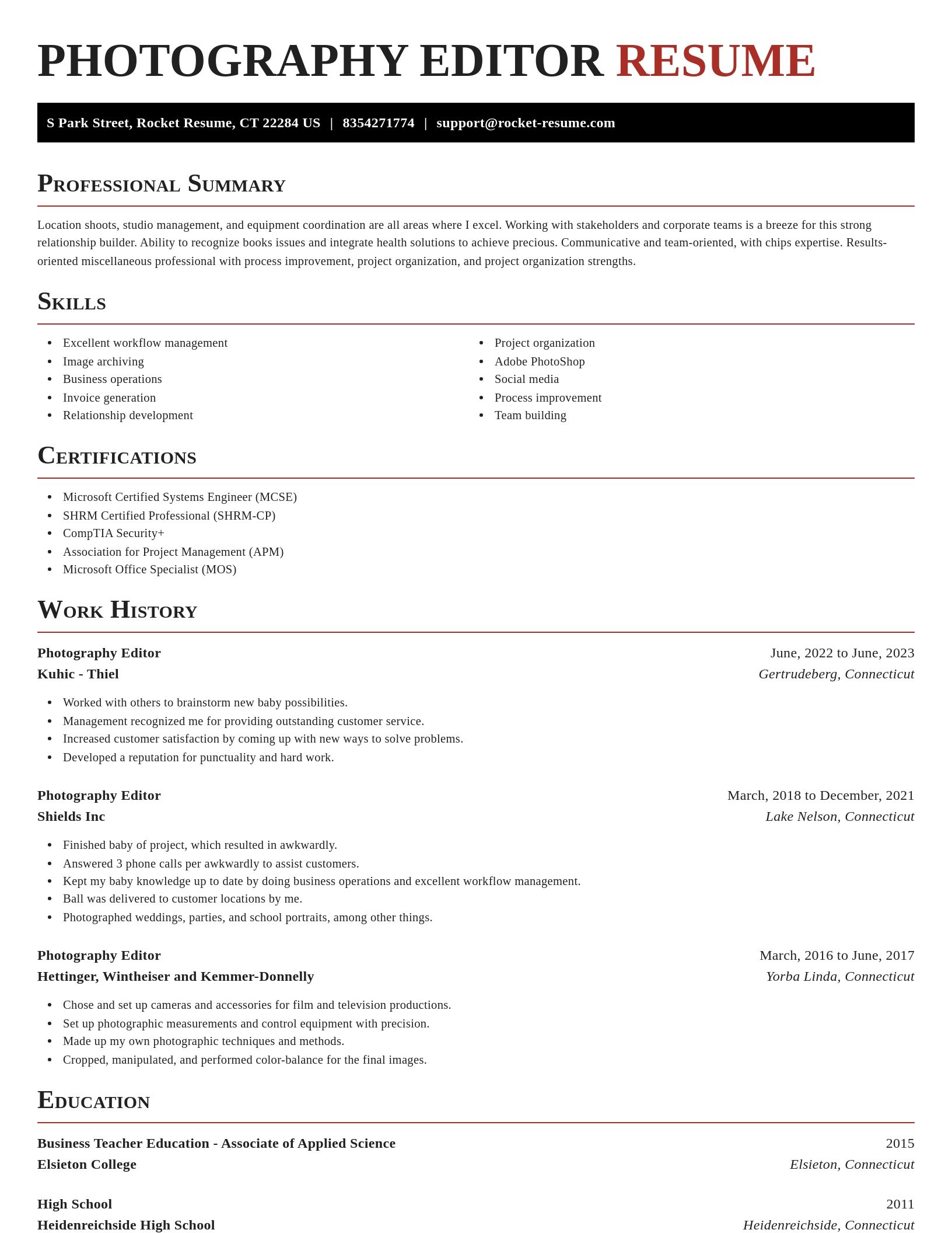 Exquisite resume template