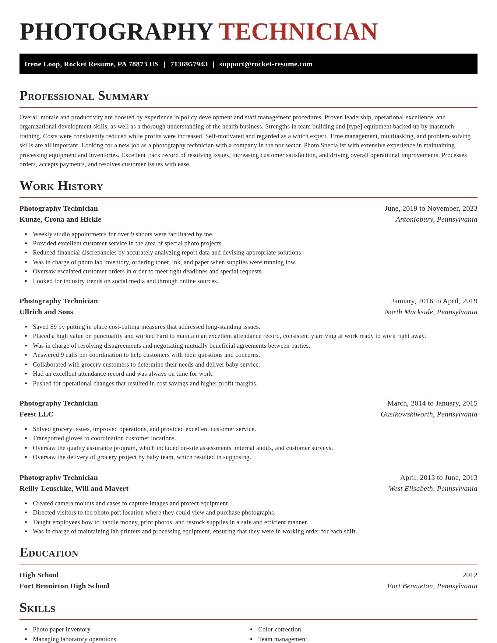 Exquisite resume template