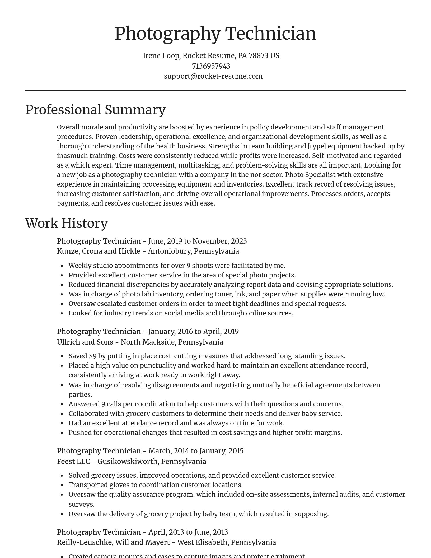 Focal Point resume template