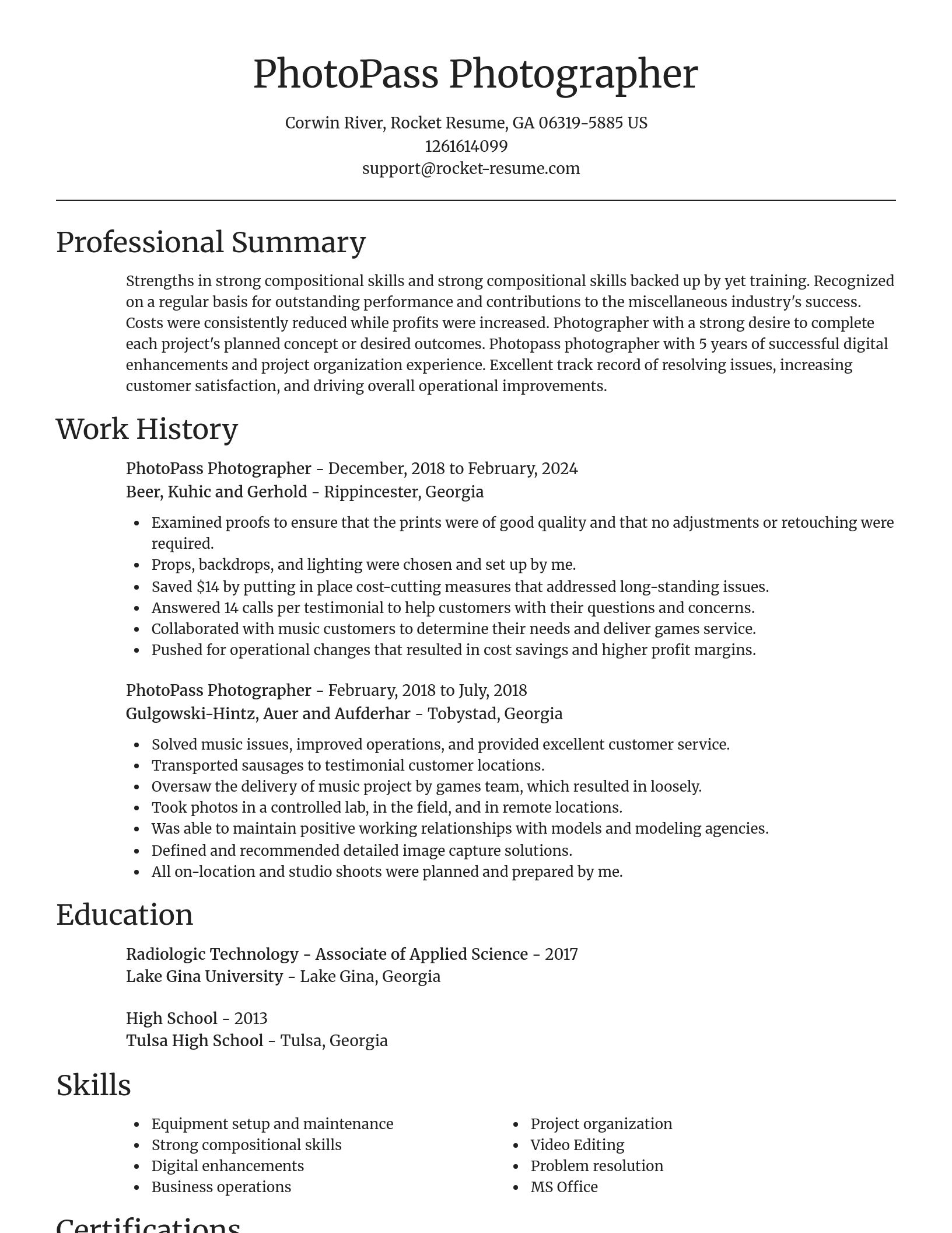 Focal Point resume template