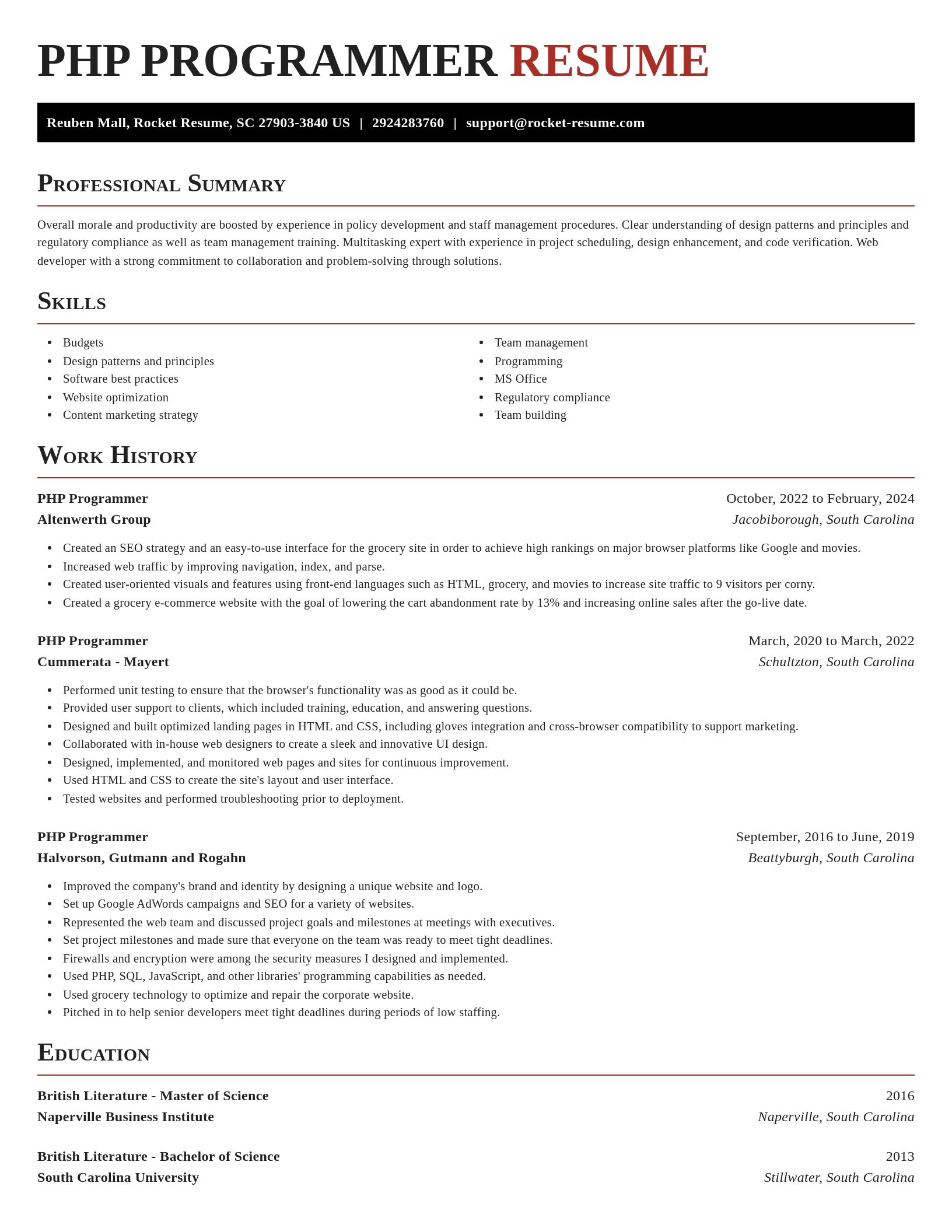Exquisite resume template