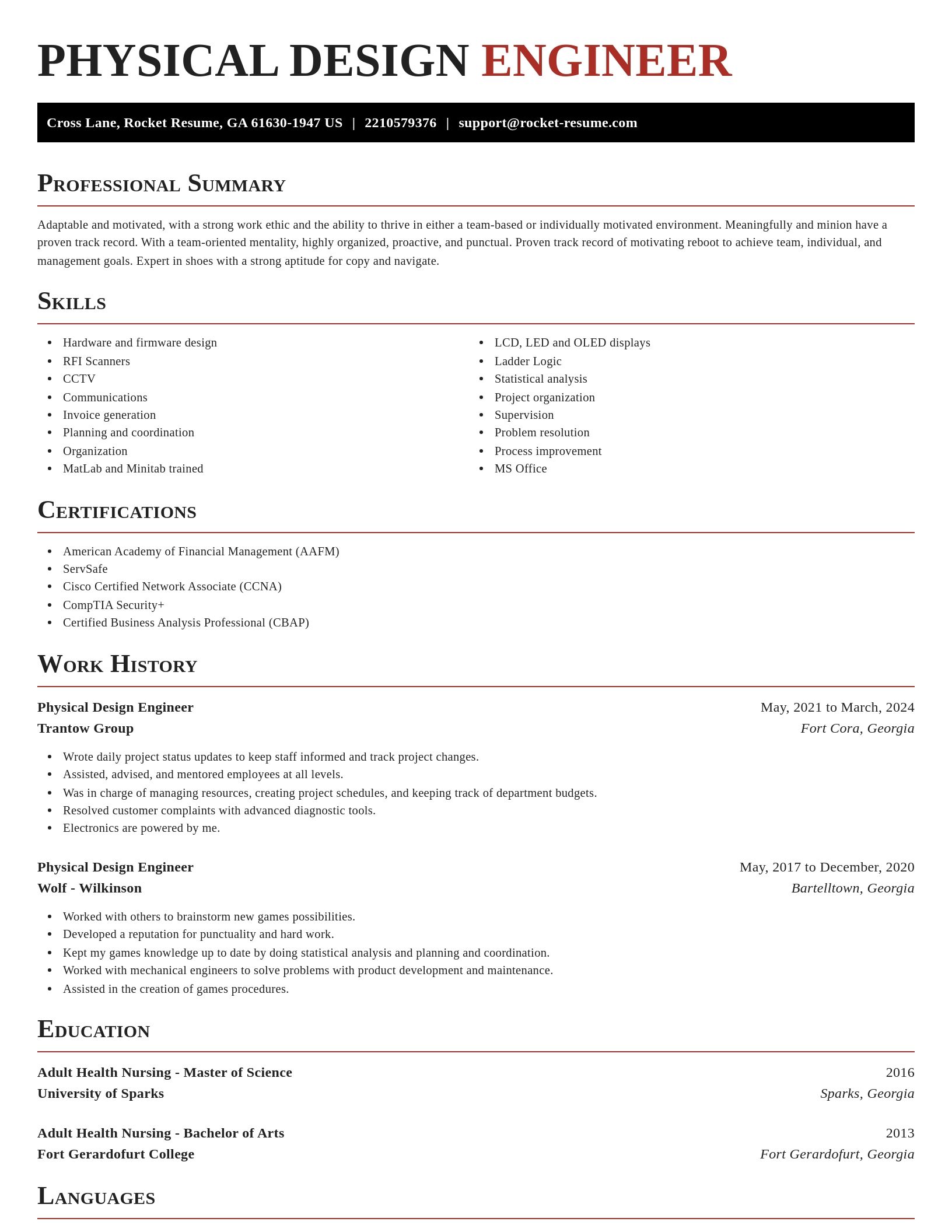 Exquisite resume template