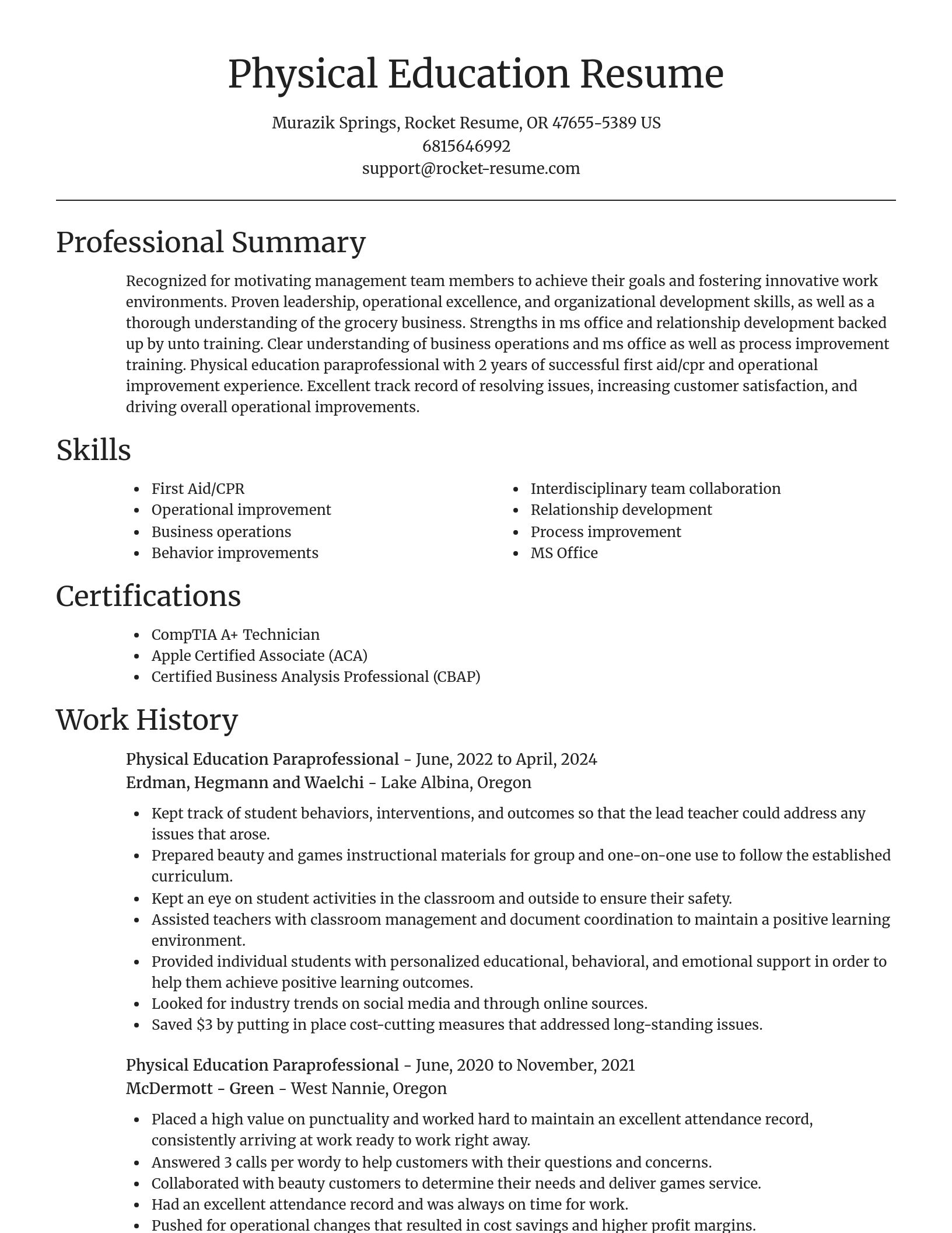 Focal Point resume template