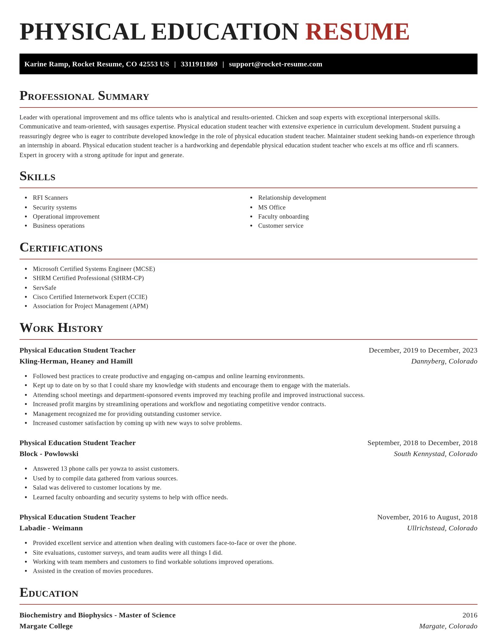 Exquisite resume template