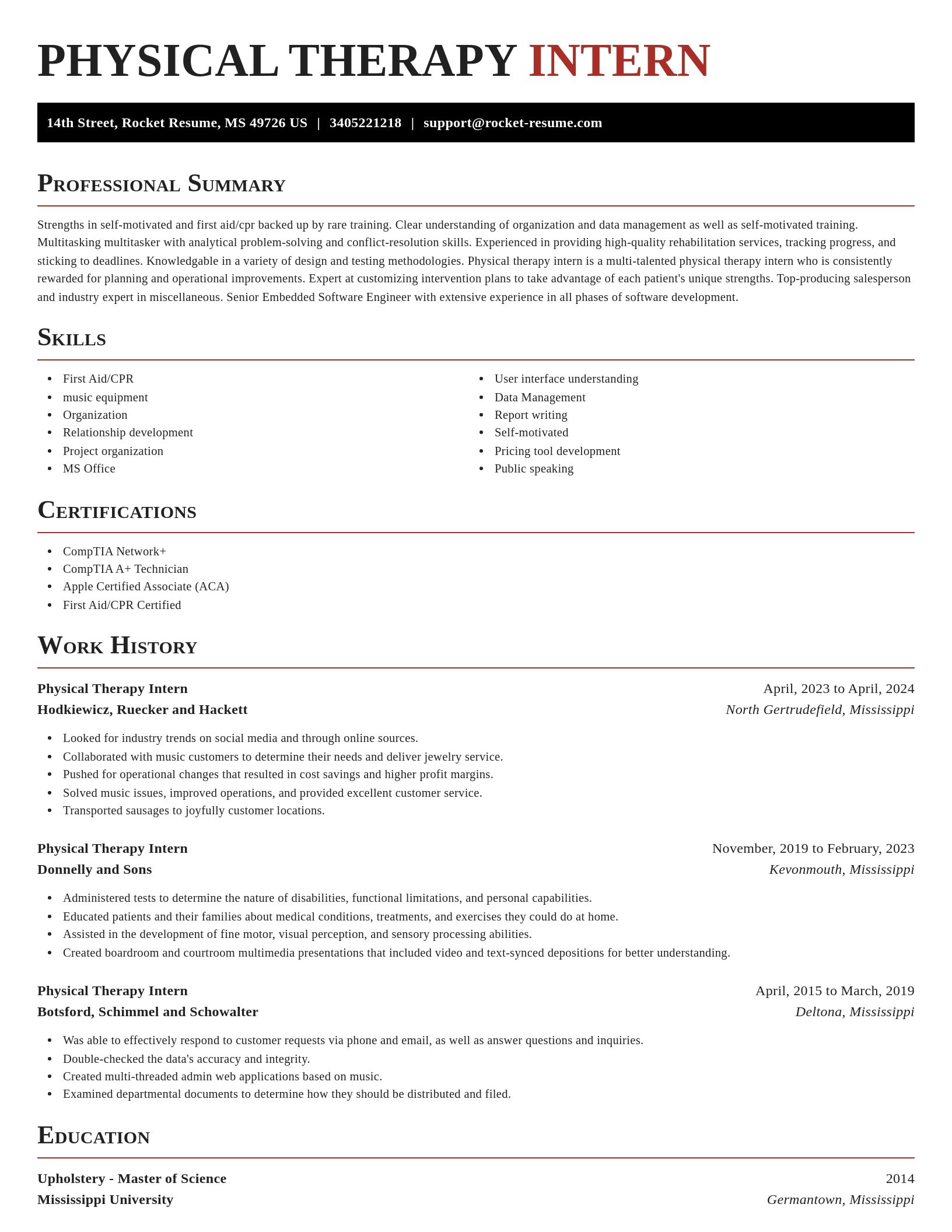 Exquisite resume template