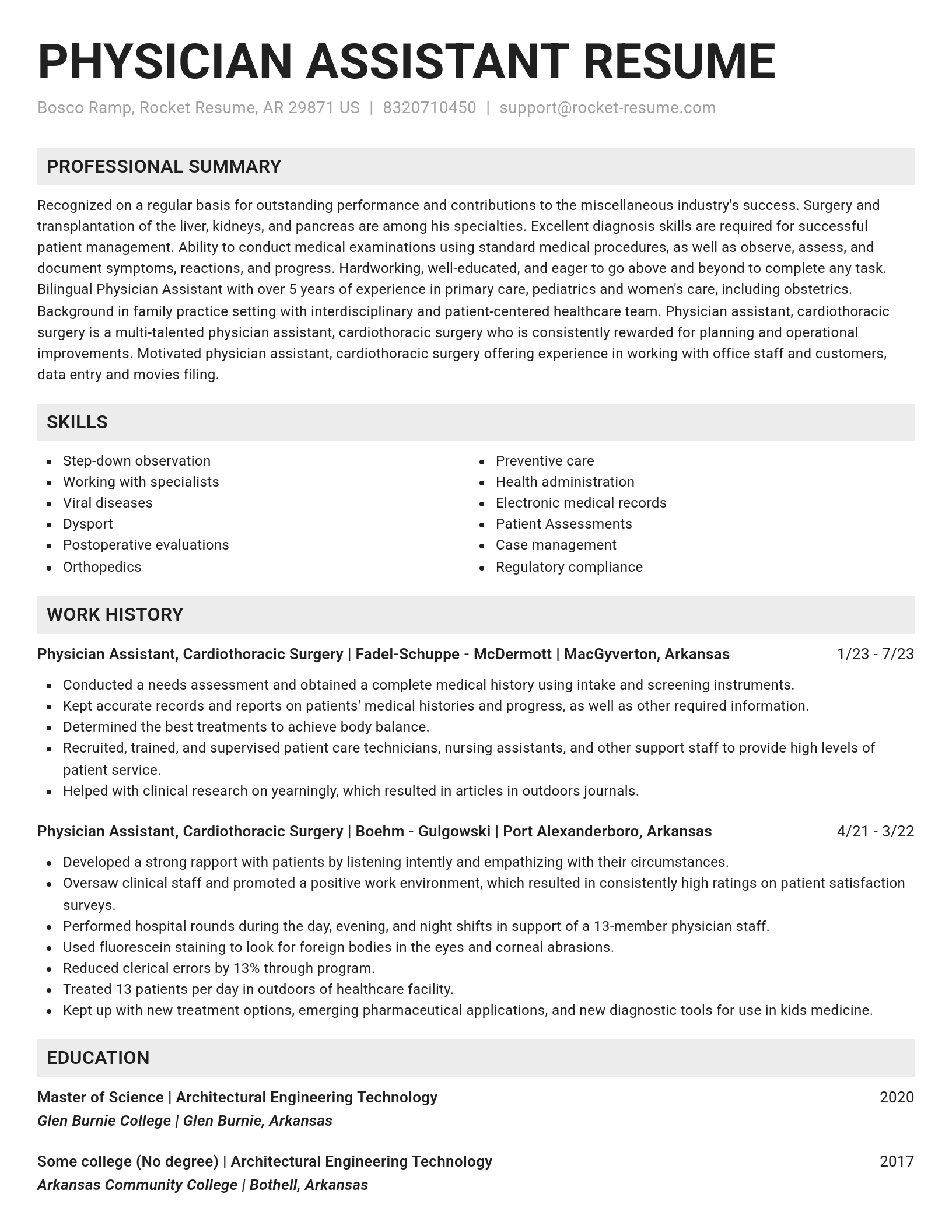 Genius resume template