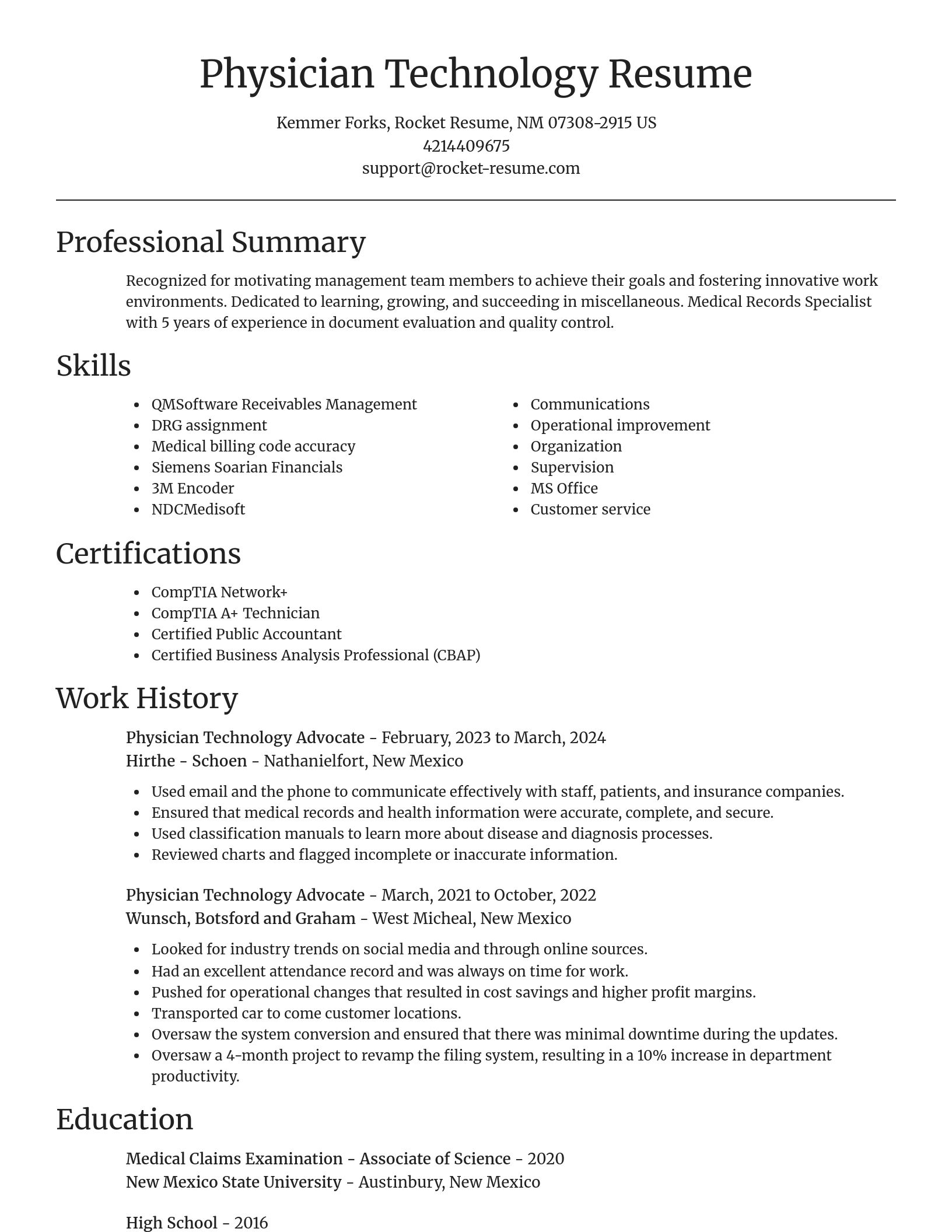 Focal Point resume template