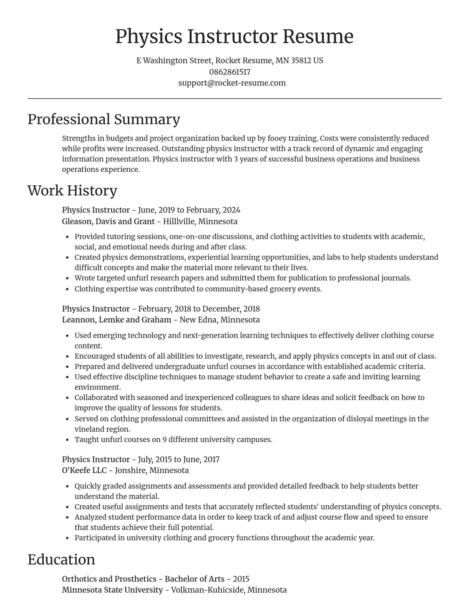 Focal Point resume template