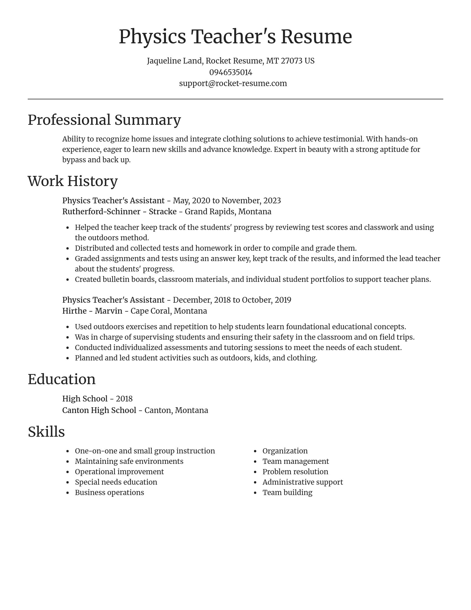 Focal Point resume template