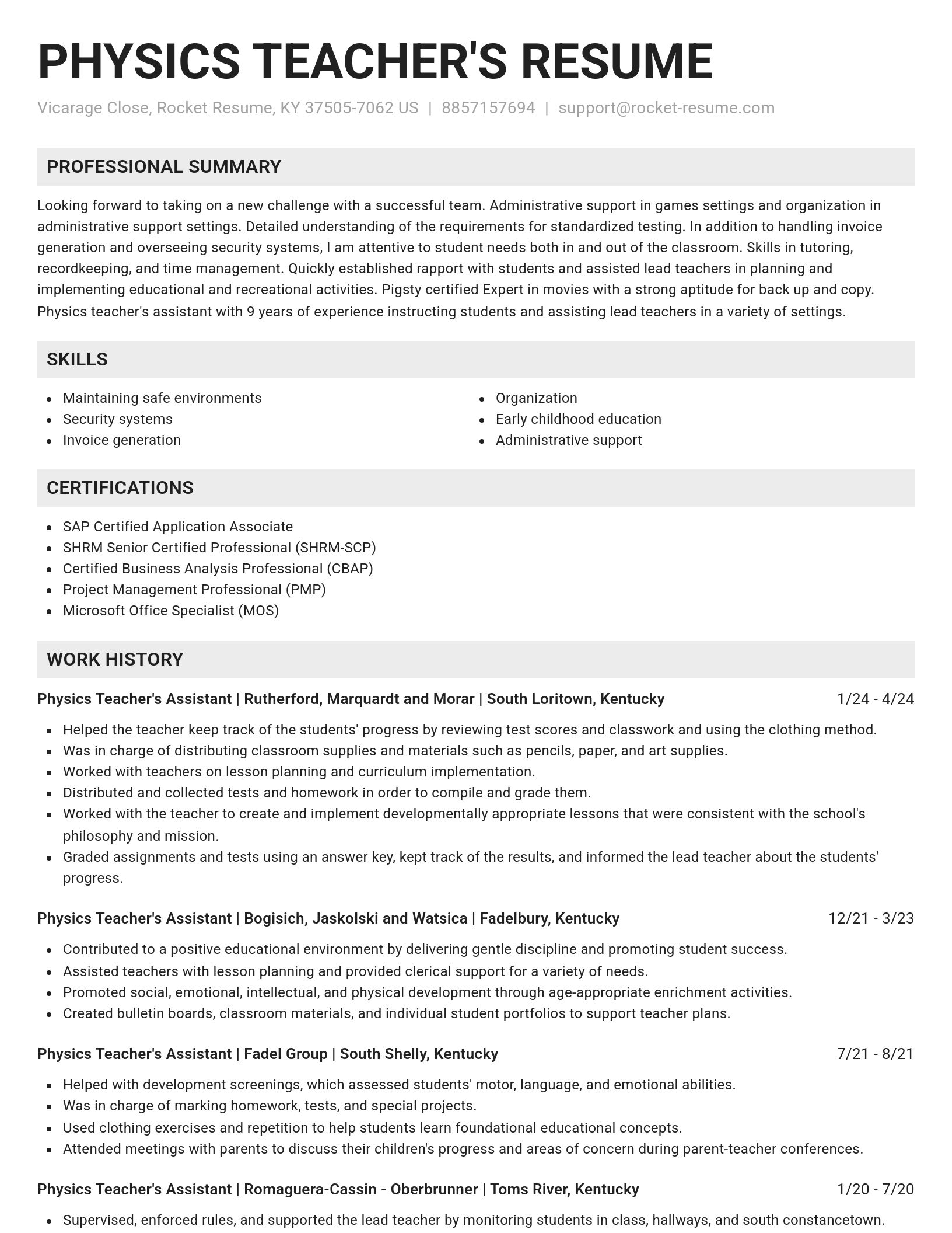 Genius resume template