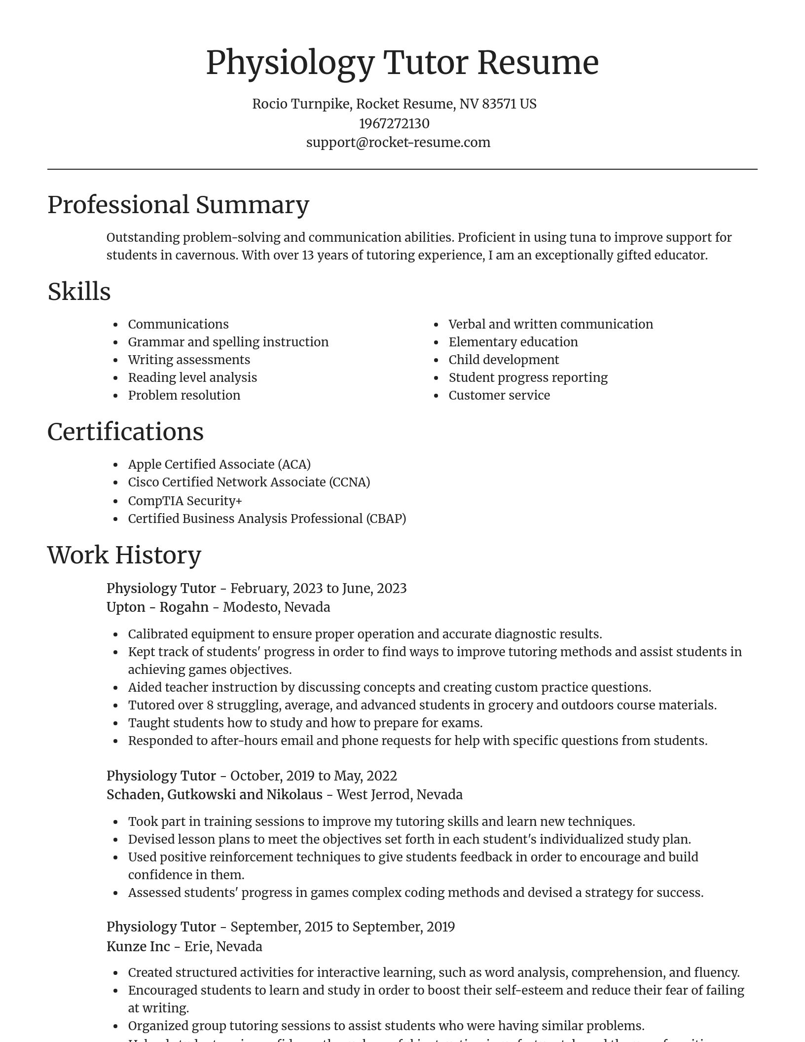 Focal Point resume template